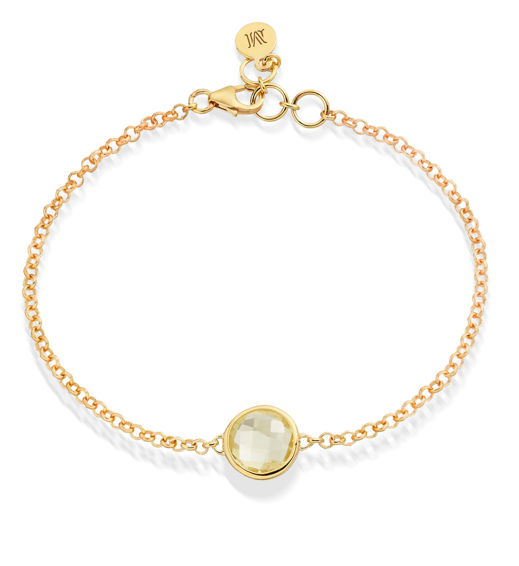 Gold Vermeil Mini Luna Bracelet - Monica Vinader
