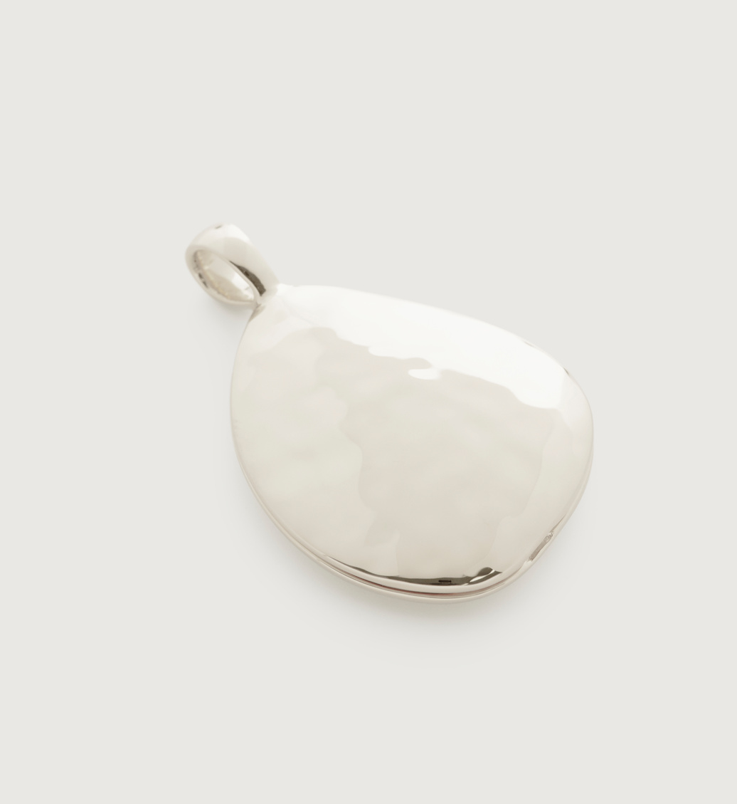 Sterling Silver Deia Pebble Locket - Monica Vinader