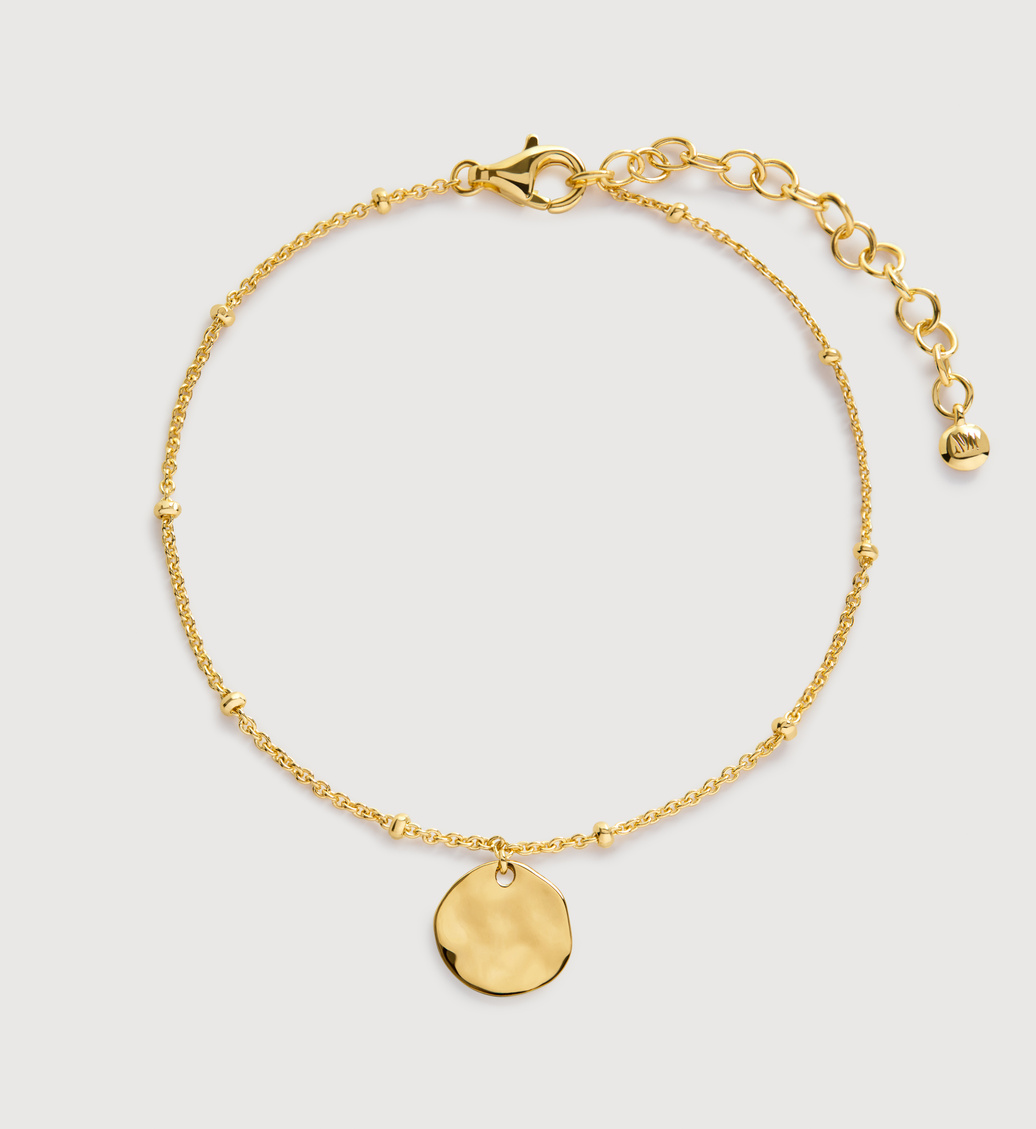 Gold Vermeil Siren Muse Disc Chain Bracelet - Monica Vinader