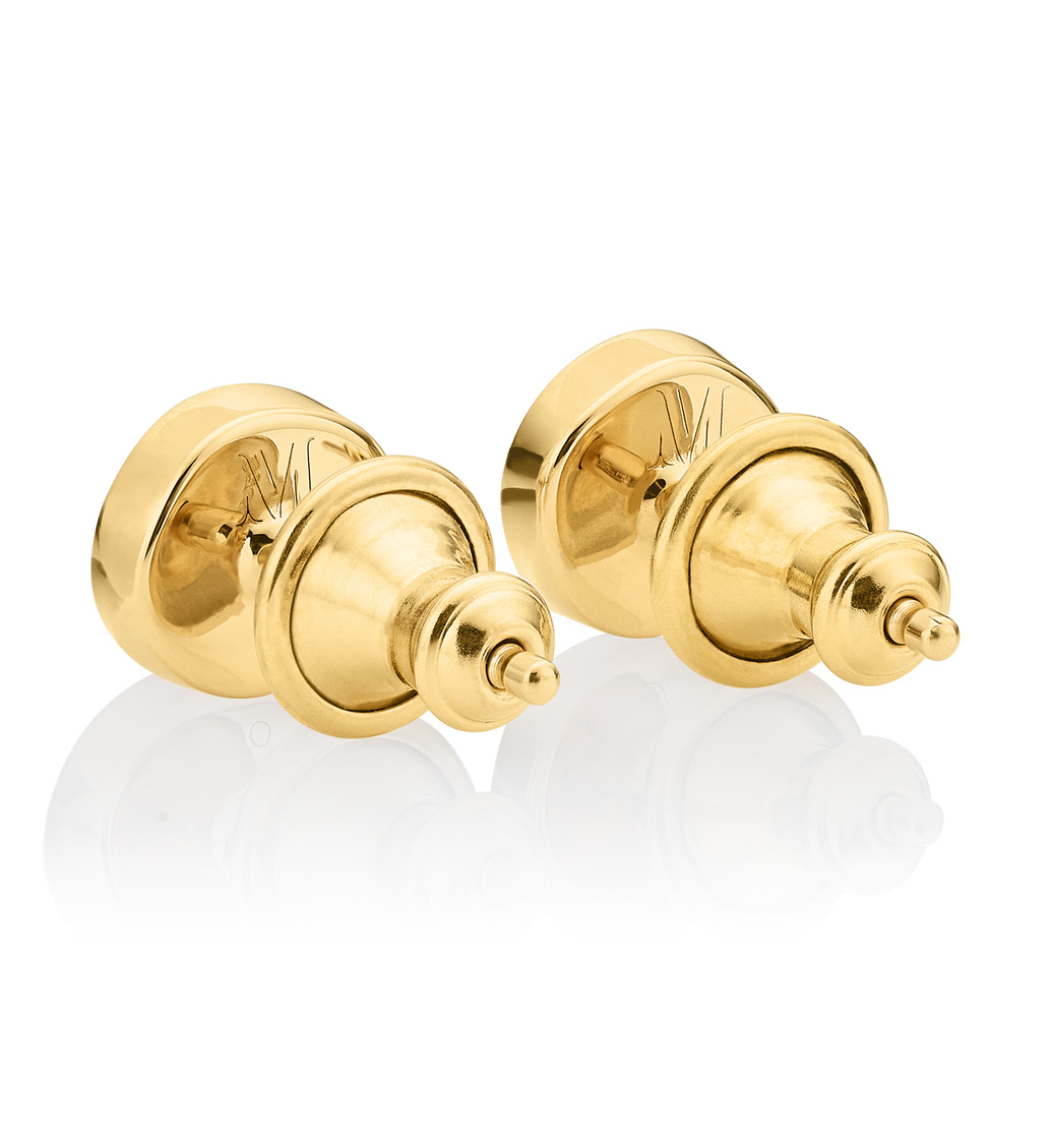 【MONICA VINADER】18KYGヴェルメイユ Siren スモール ピアス Siren Mini Stud Earrings in 18ct Gold Vermeil on Sterling