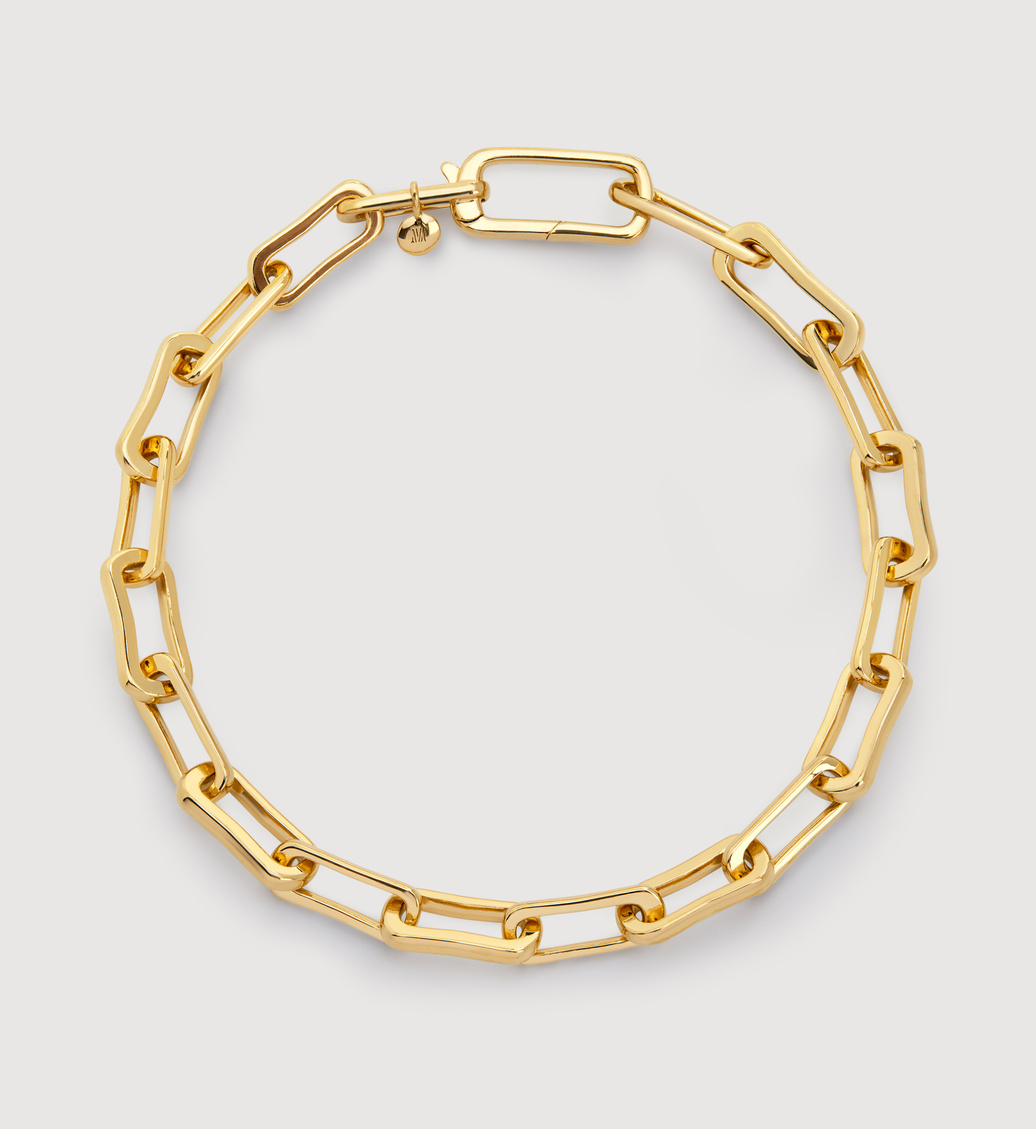 Gold Vermeil Alta Mini Chain Bracelet - Monica Vinader