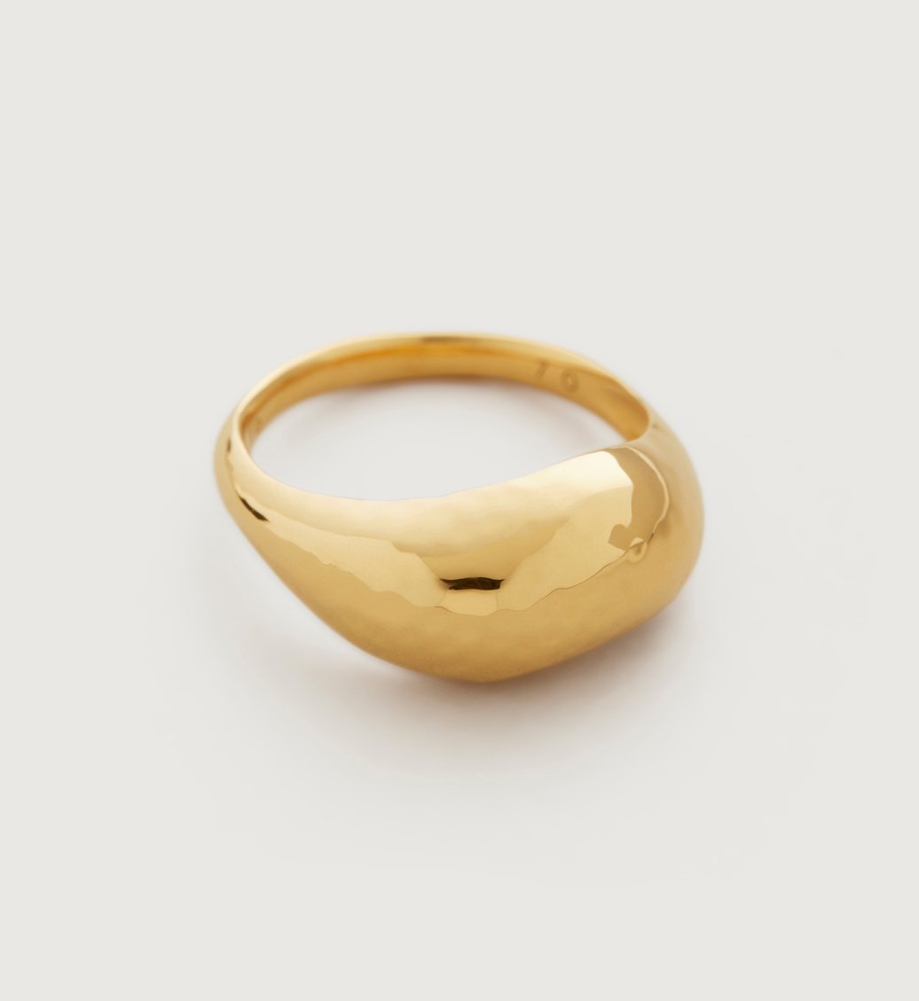 Gold Vermeil Deia Domed Ring - Monica Vinader
