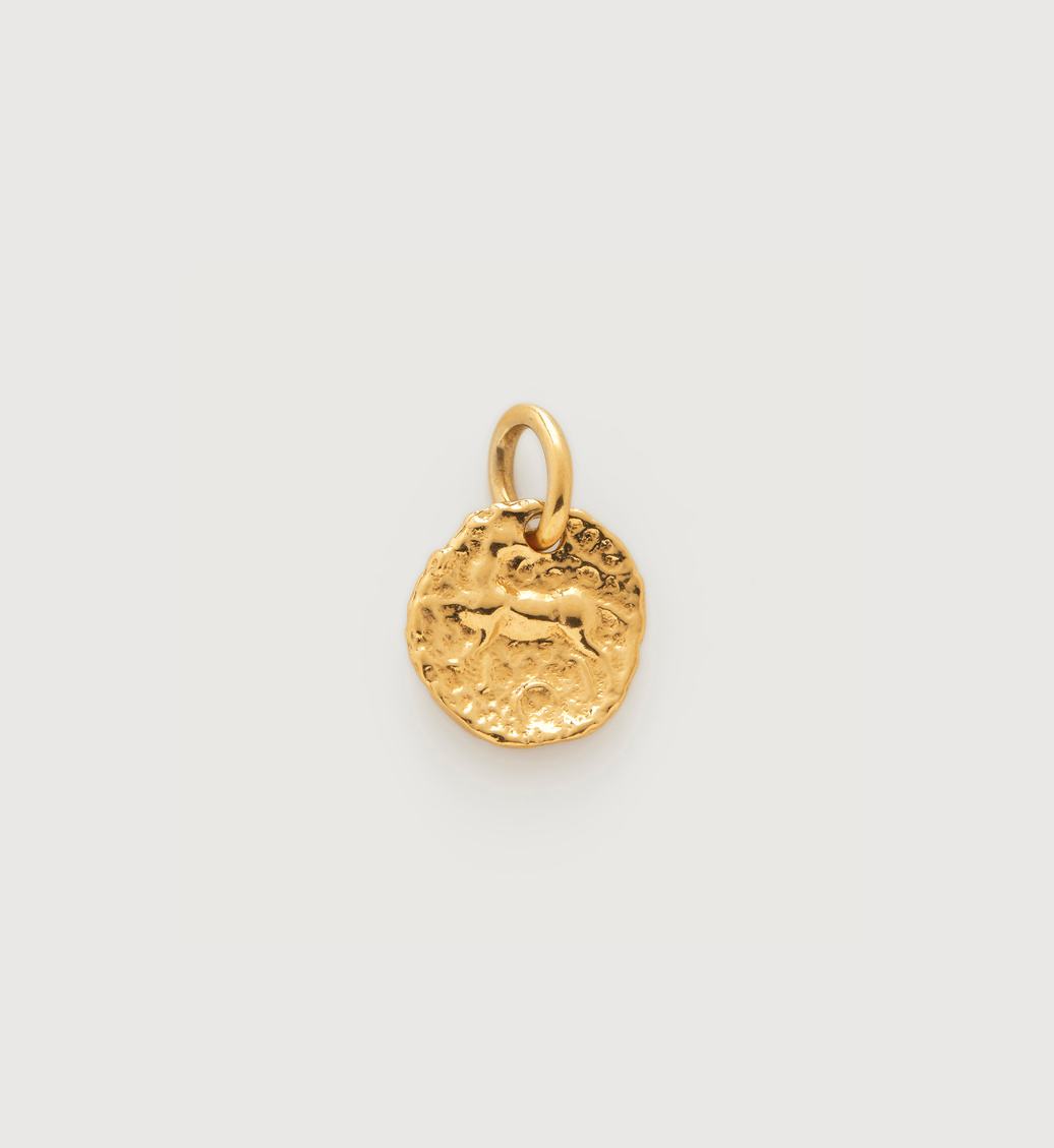 Gold Vermeil Siren Small Coin Pendant - Monica Vinader