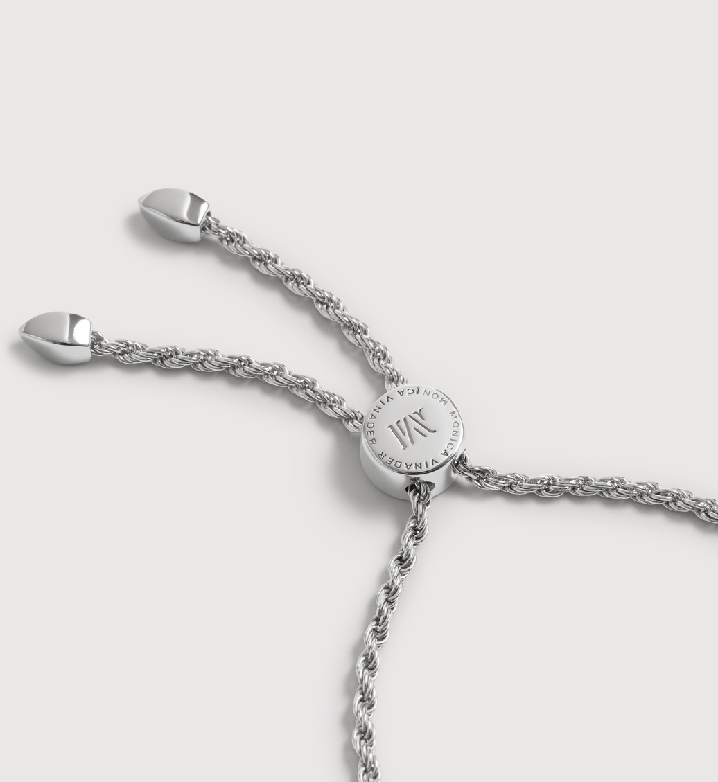 Sterling Silver Linear Chain Friendship Bracelet - Monica Vinader