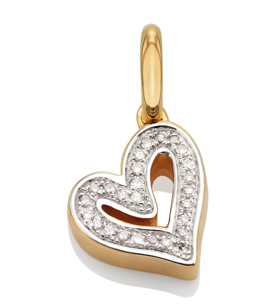 Alta Capture Charm Bracelet and Alphabet Diamond Pendant Charm Set