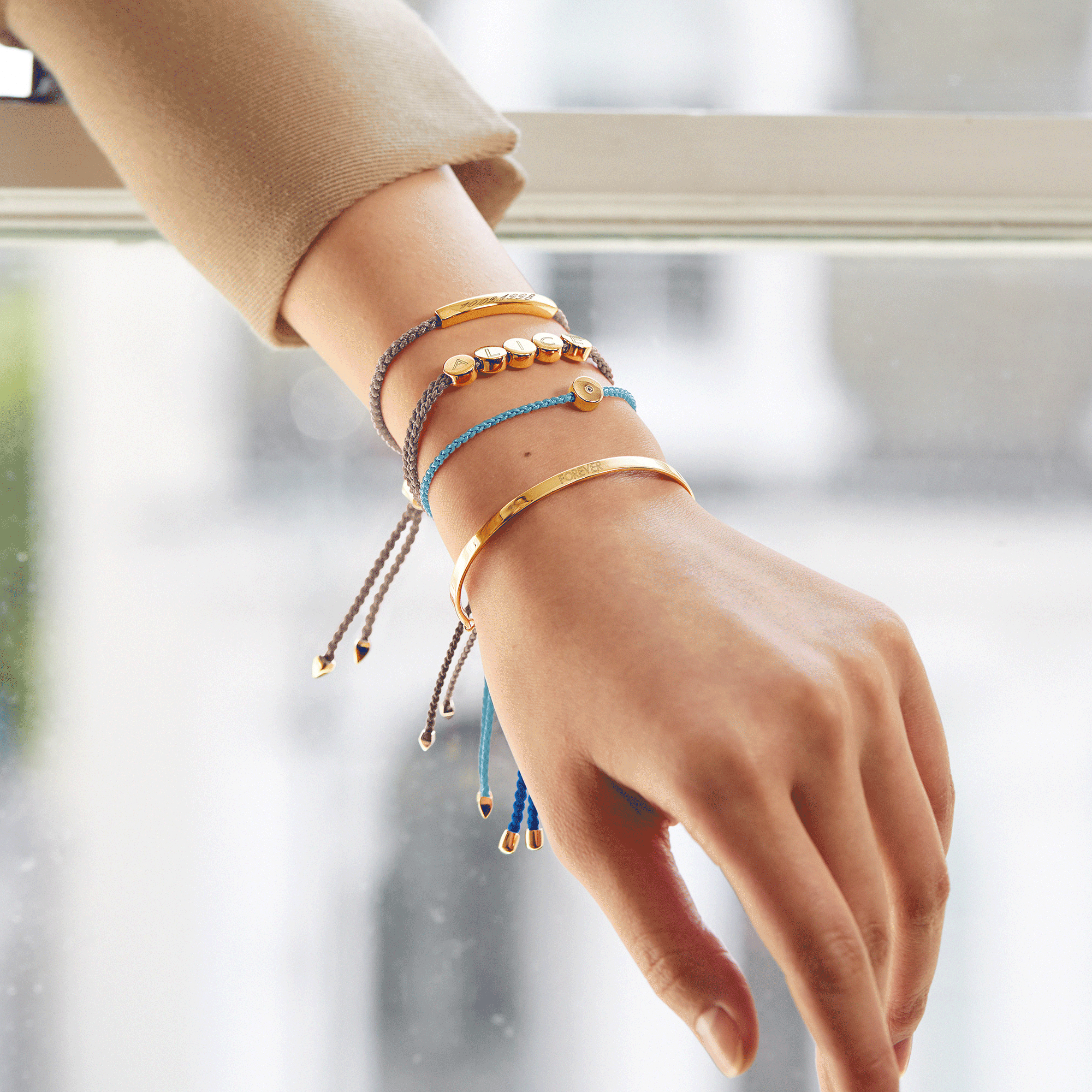 新品入荷 Gold M Yellow Bracelet Friendship Ingot Linear ジュエリー アクセサリー ブレスレット レディース Vinader Monica ヴィナダー モニカ ブレスレット Revuemusicaleoicrm Org