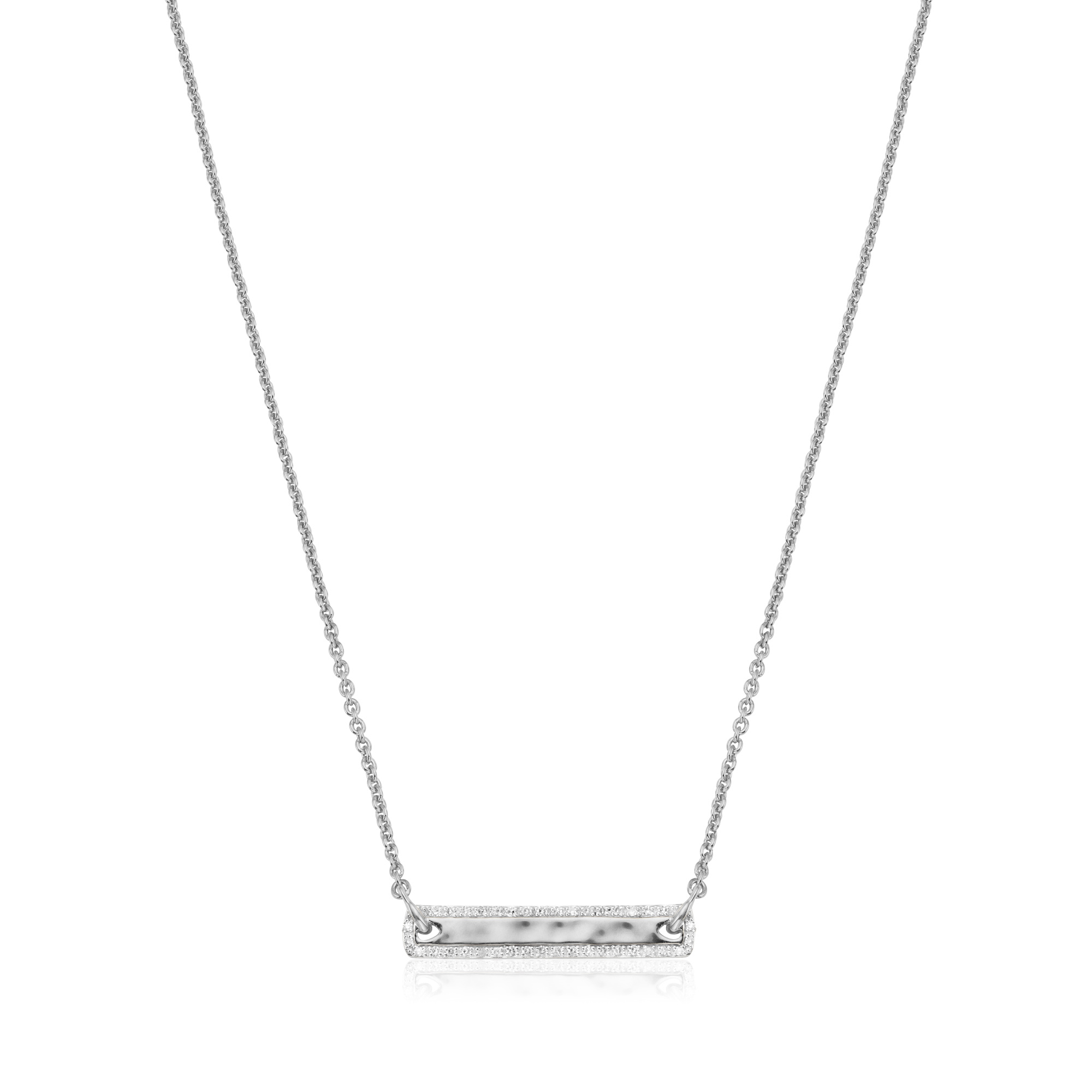 Havana Tiny Bar Diamond Necklace in 
