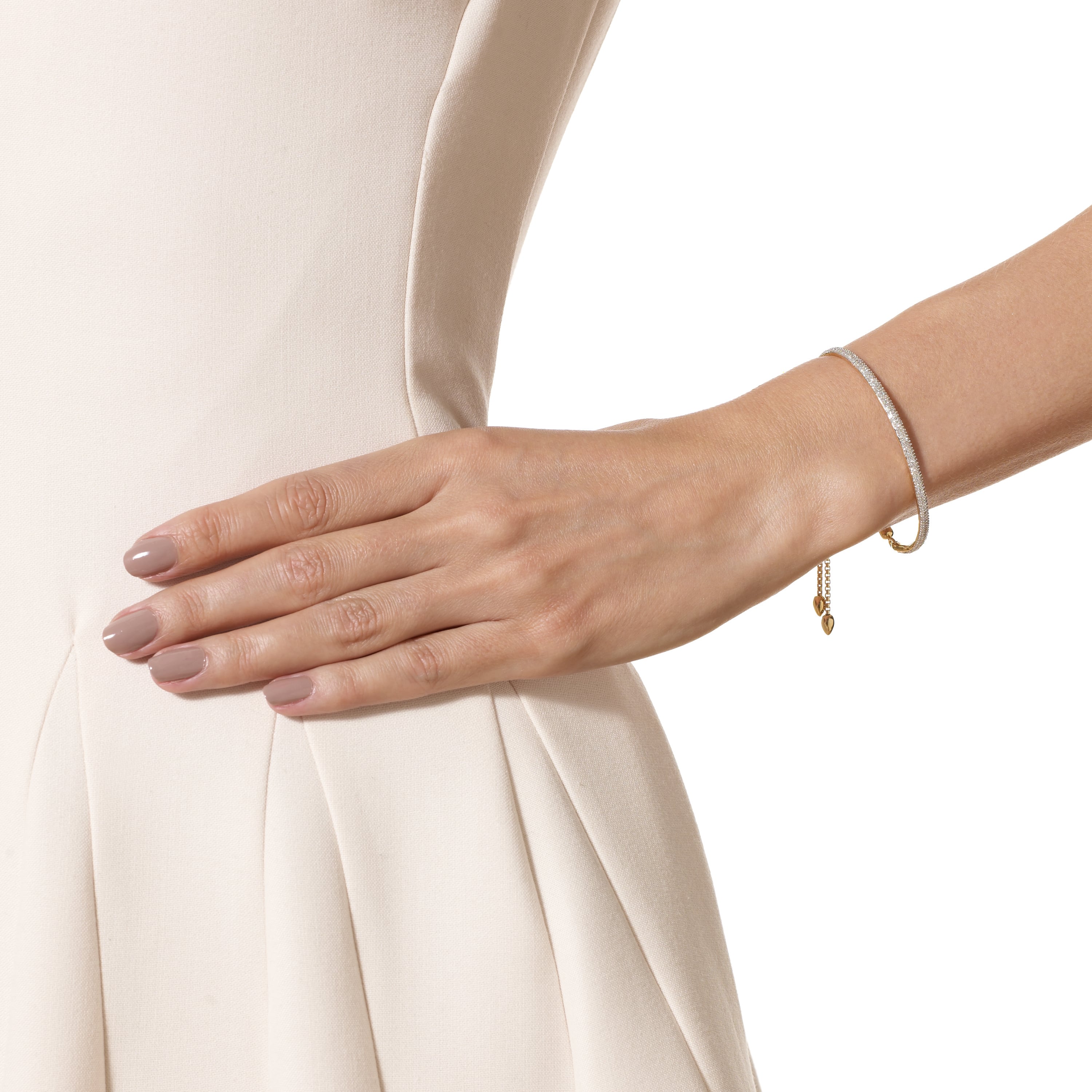 Fiji Diamond Bar Bracelet in 18k Gold Vermeil on Sterling Silver 