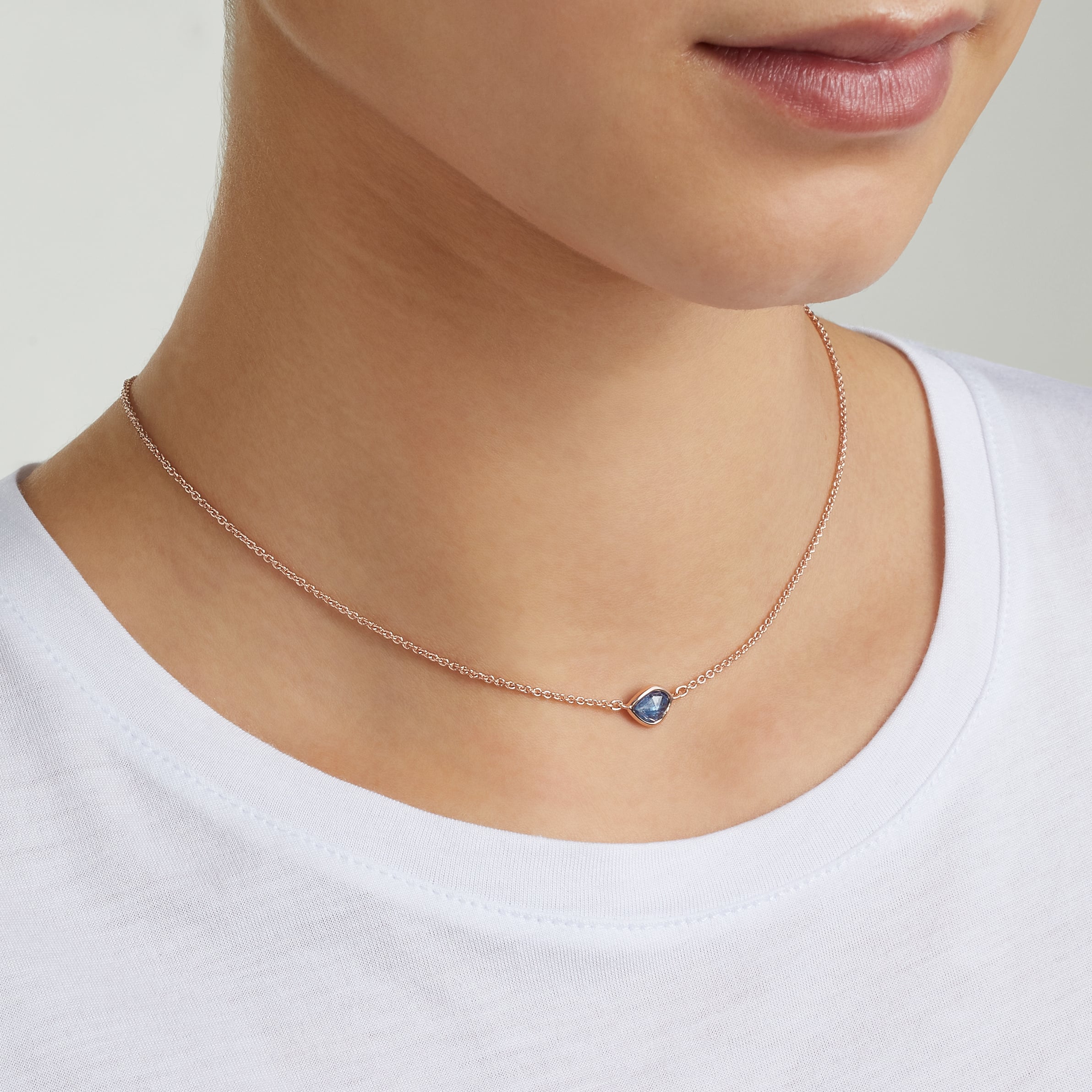 Siren Mini Nugget Necklace in 18ct Rose Gold Vermeil on Sterling
