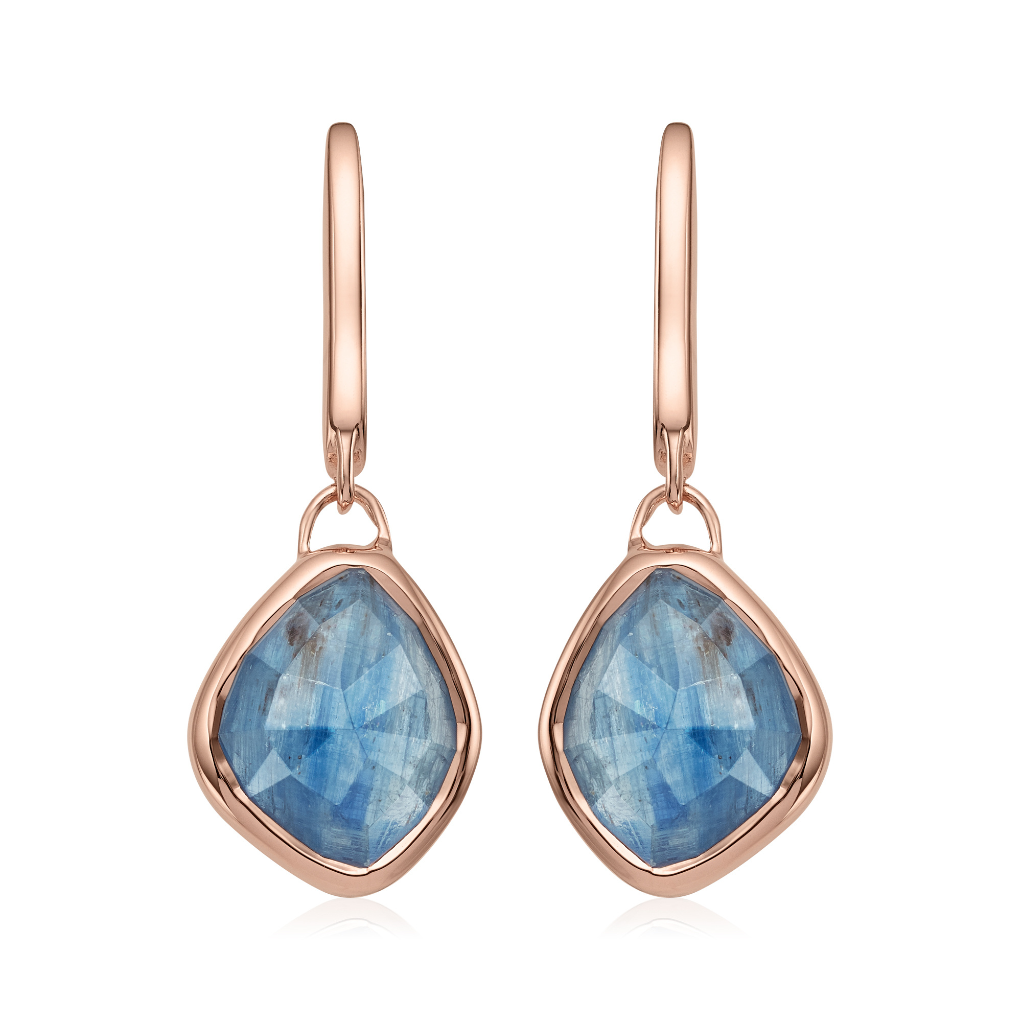 ピアス [Rita monica] Water drop Earrings Siren Small Nugget Drop Earrings in 18ct Rose Gold Vermeil