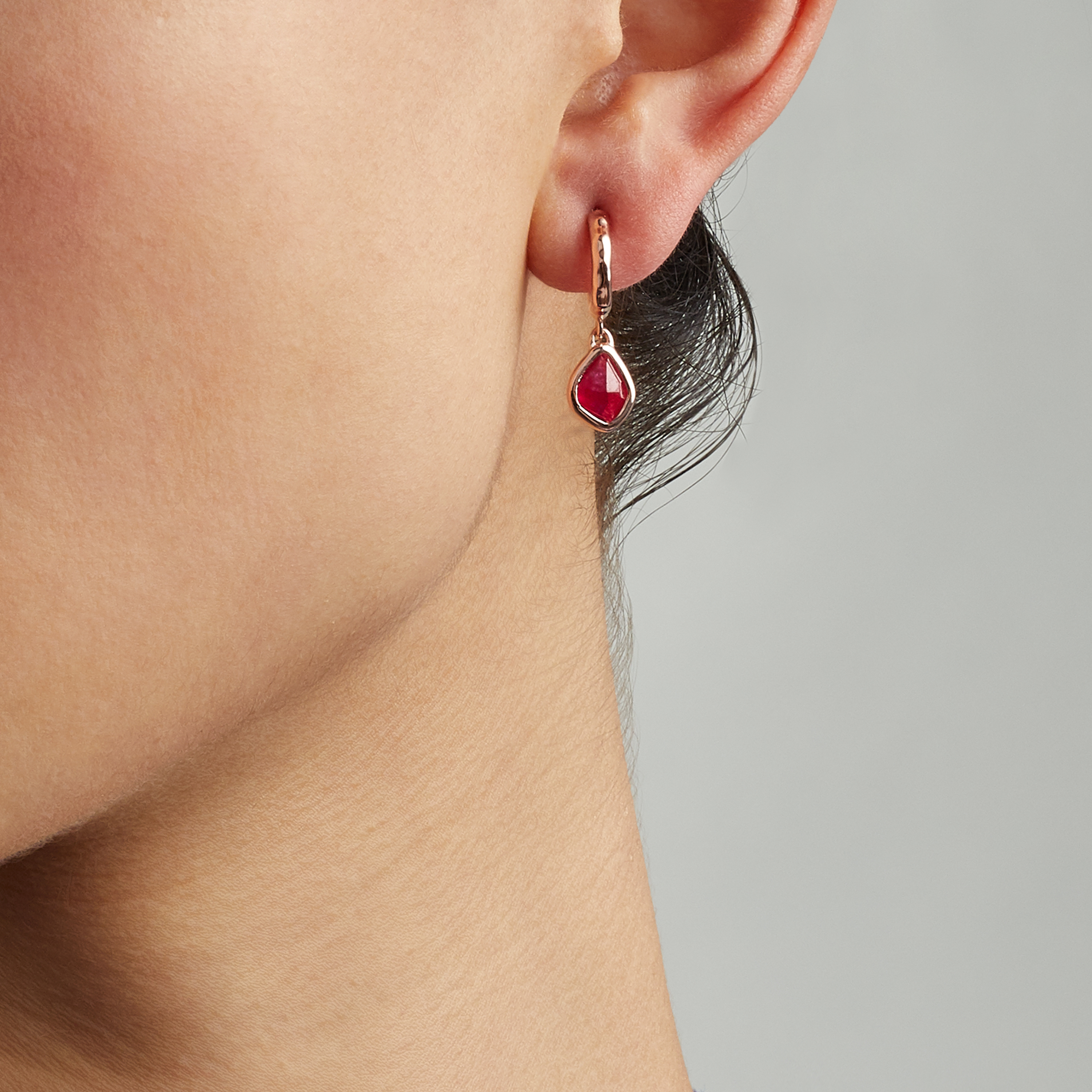 Monica vinader siren mini nugget hoop earrings Clearance