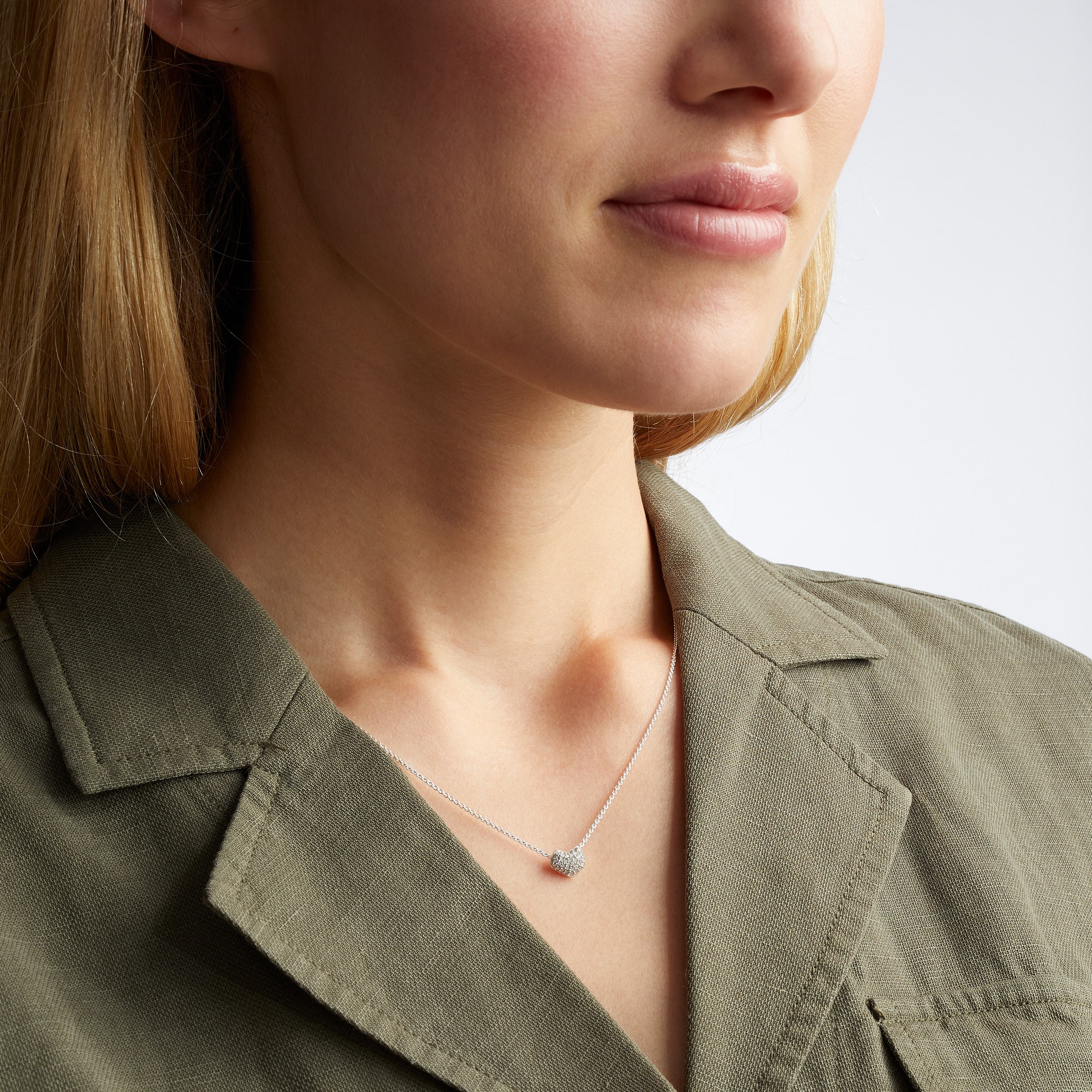Mini Rose Gold Heart Charm Necklace Pink Gold Hammered Heart Necklace Tiny Rose Gold Heart Necklace 24K Rose Gold Vermeil