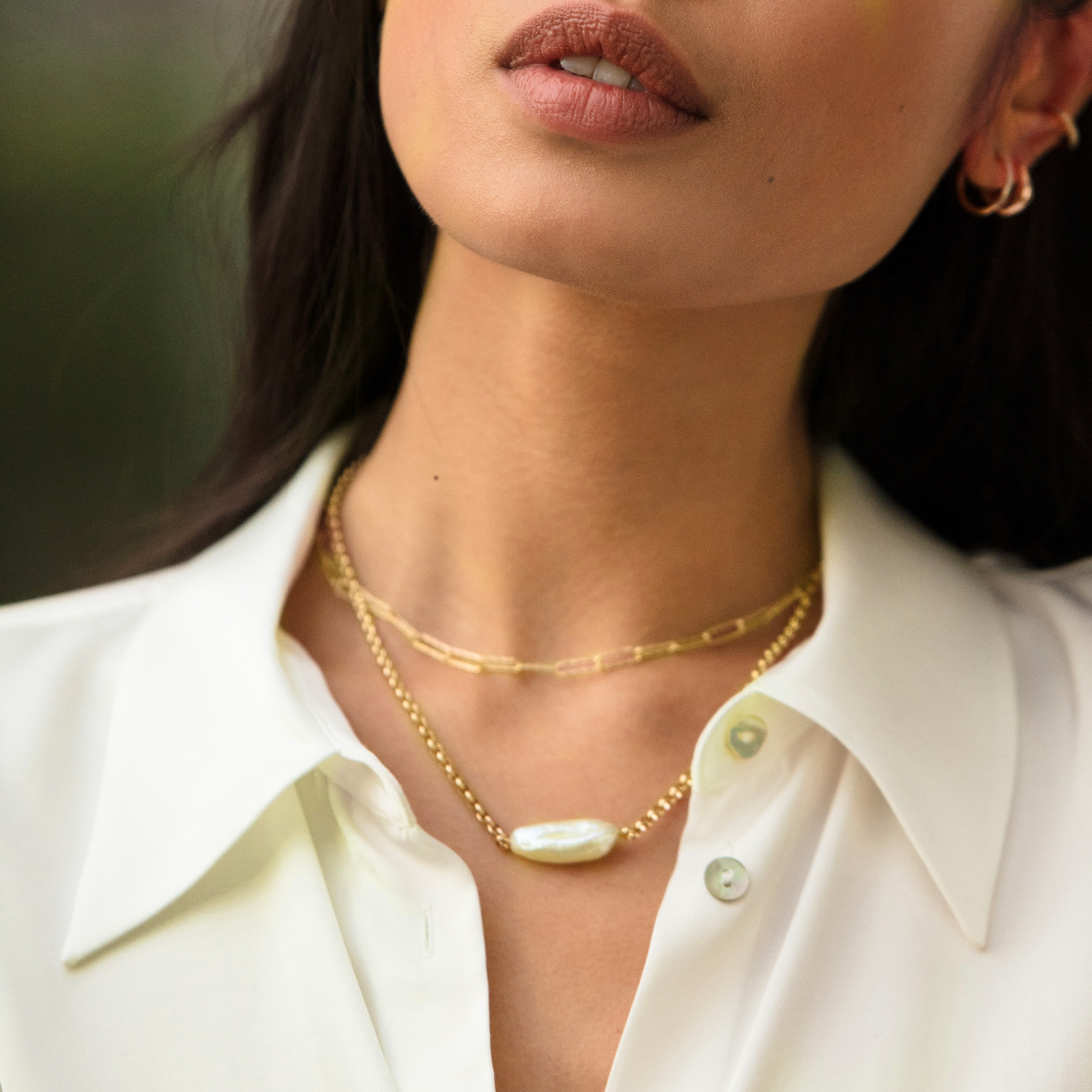Alta Textured Biwa Pearl Necklace | Jewellery Sets | Monica Vinader US