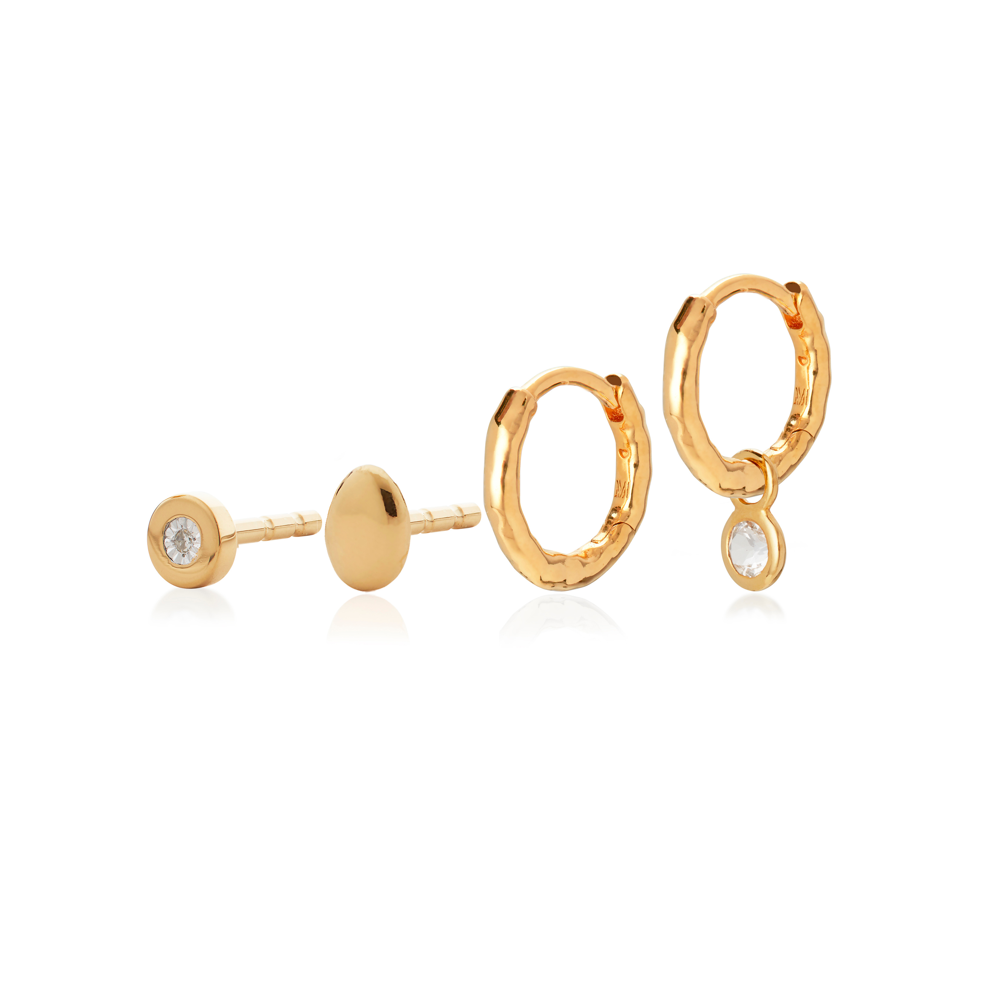 Linear Diamond Earring Set Jewellery Sets Monica Vinader