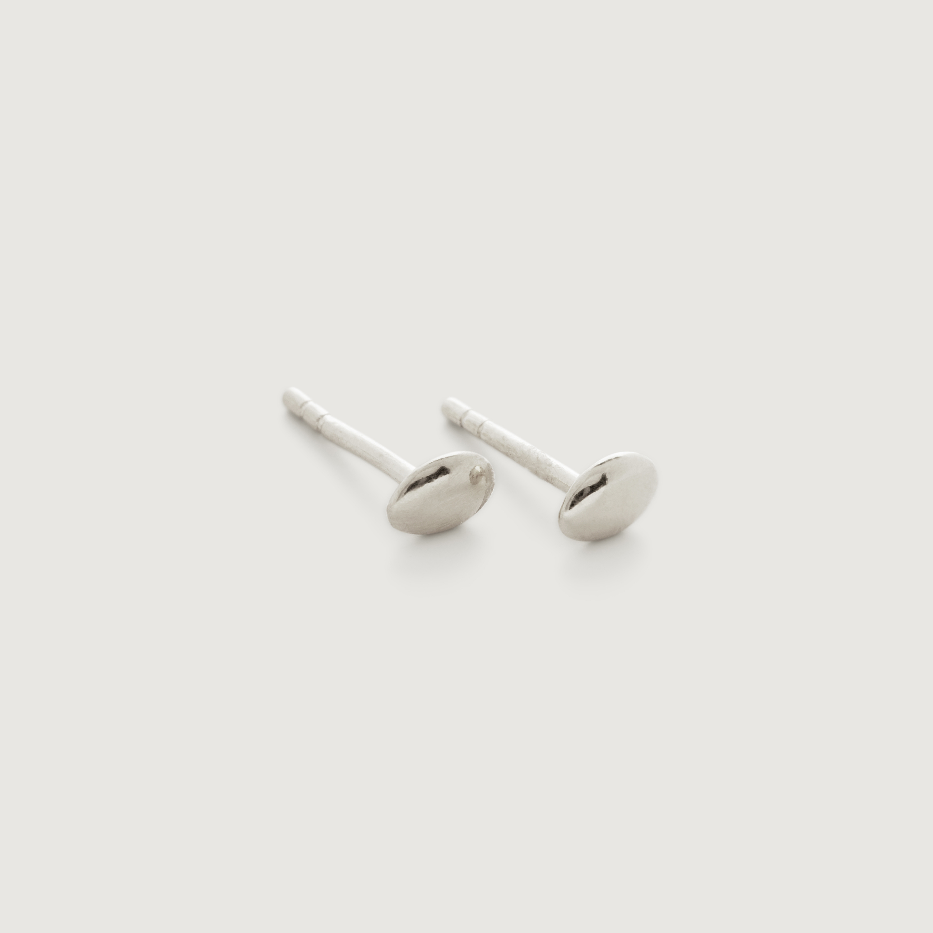 Nura Mini Nugget Stud Earrings in Sterling Silver | Jewellery by