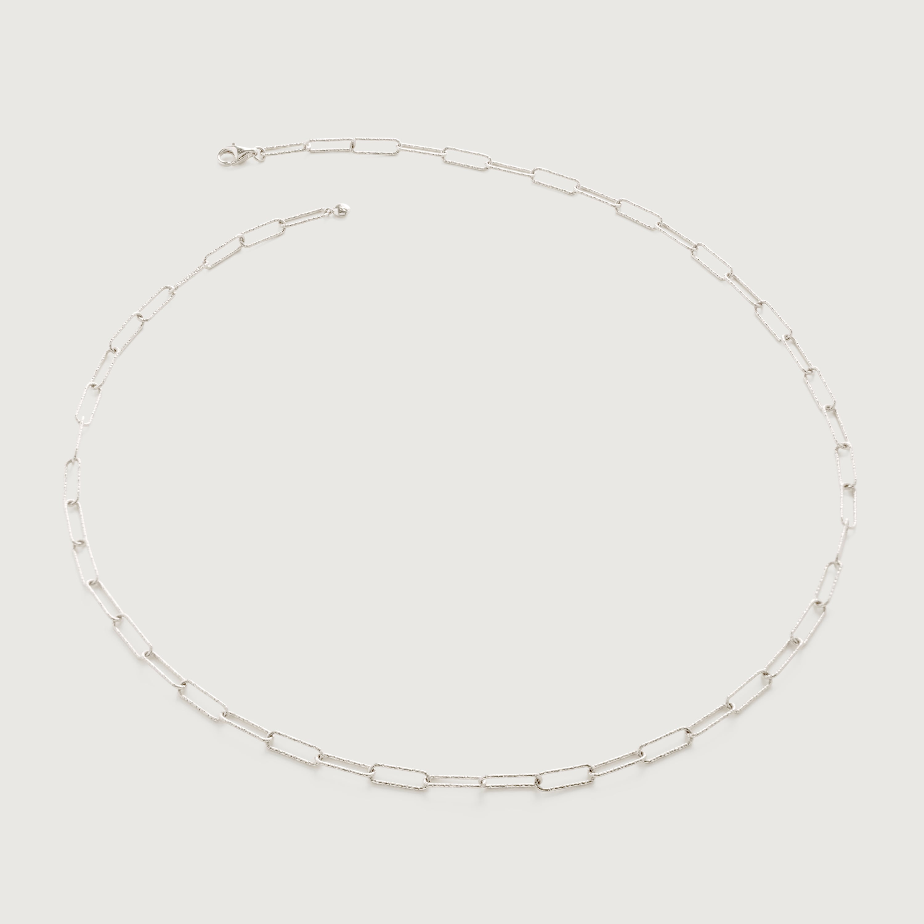 Alta Textured Chain Necklace Adjustable 