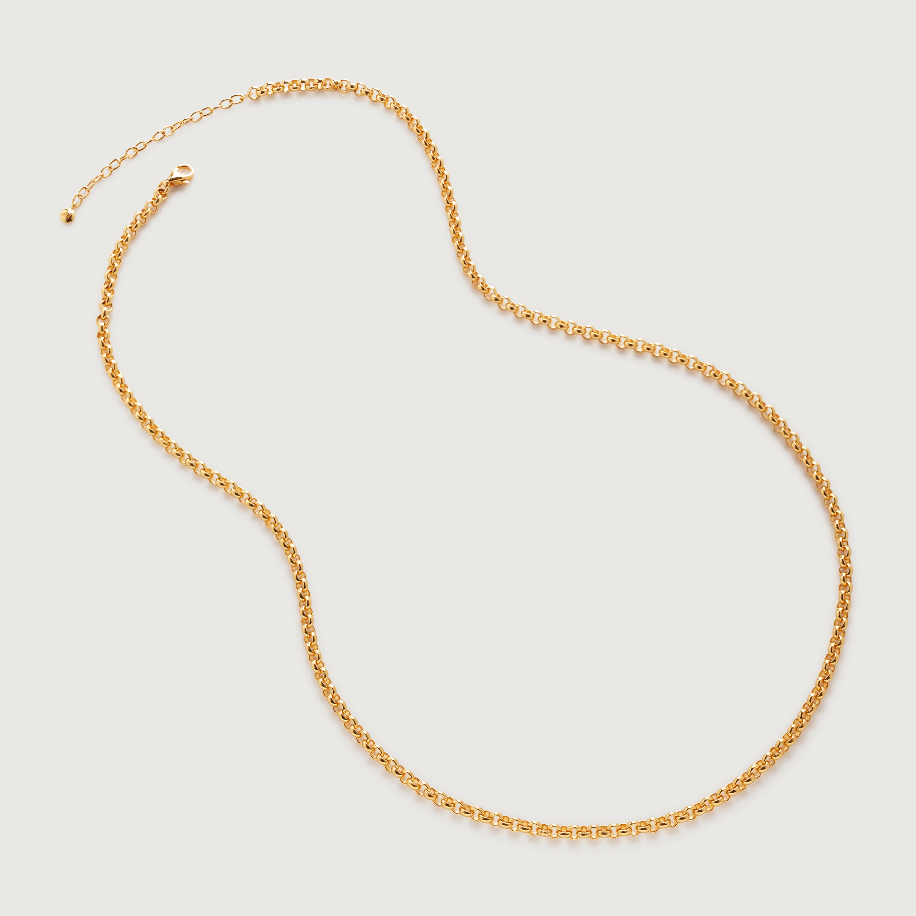【VINTAGE HOLLYWOOD】Vine Half Chain Necklace_VH2479NE003M Monica Vinader Gold Plated Vermeil Silver 18-20