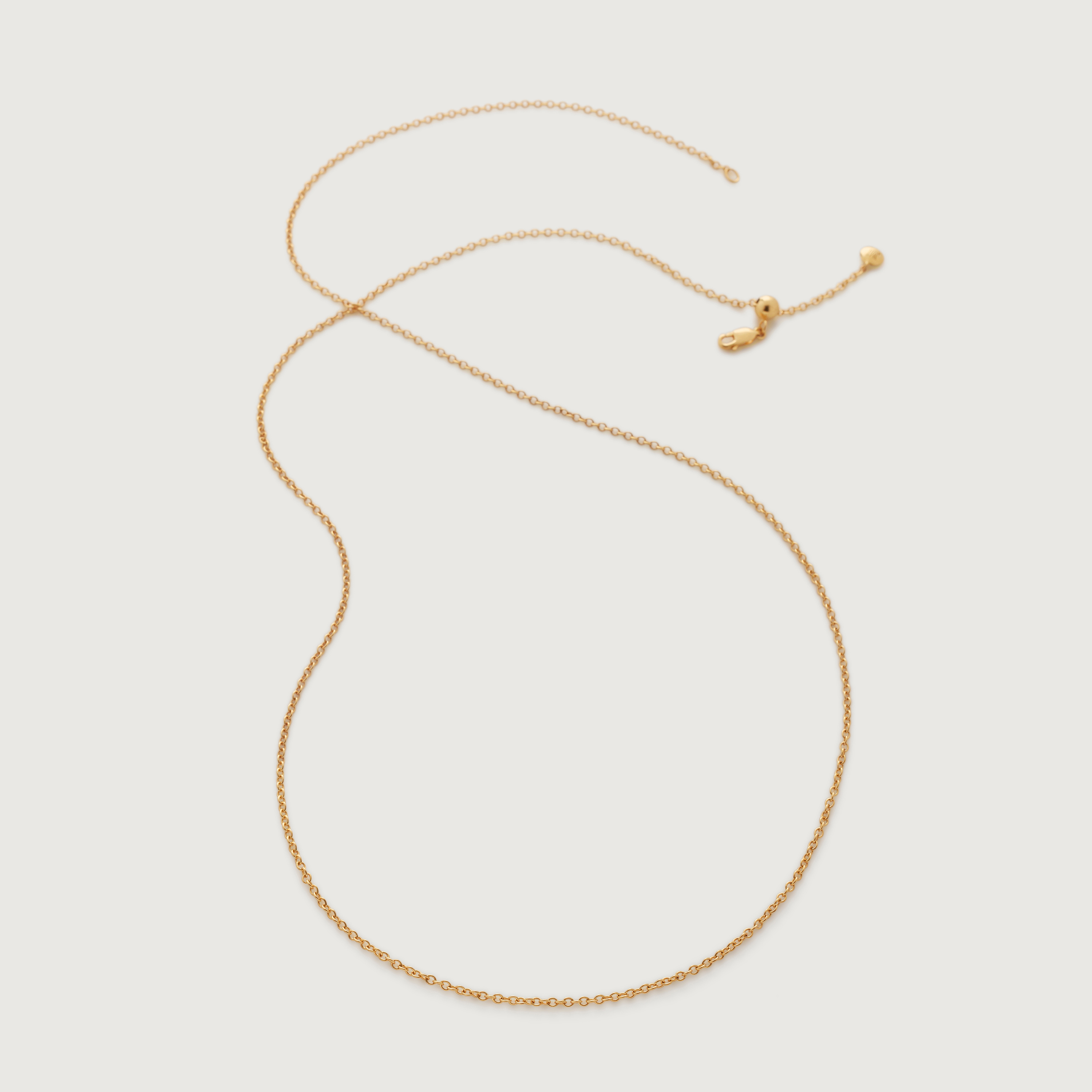 Rolo Chain Necklace in 18k Gold Vermeil on Sterling Silver