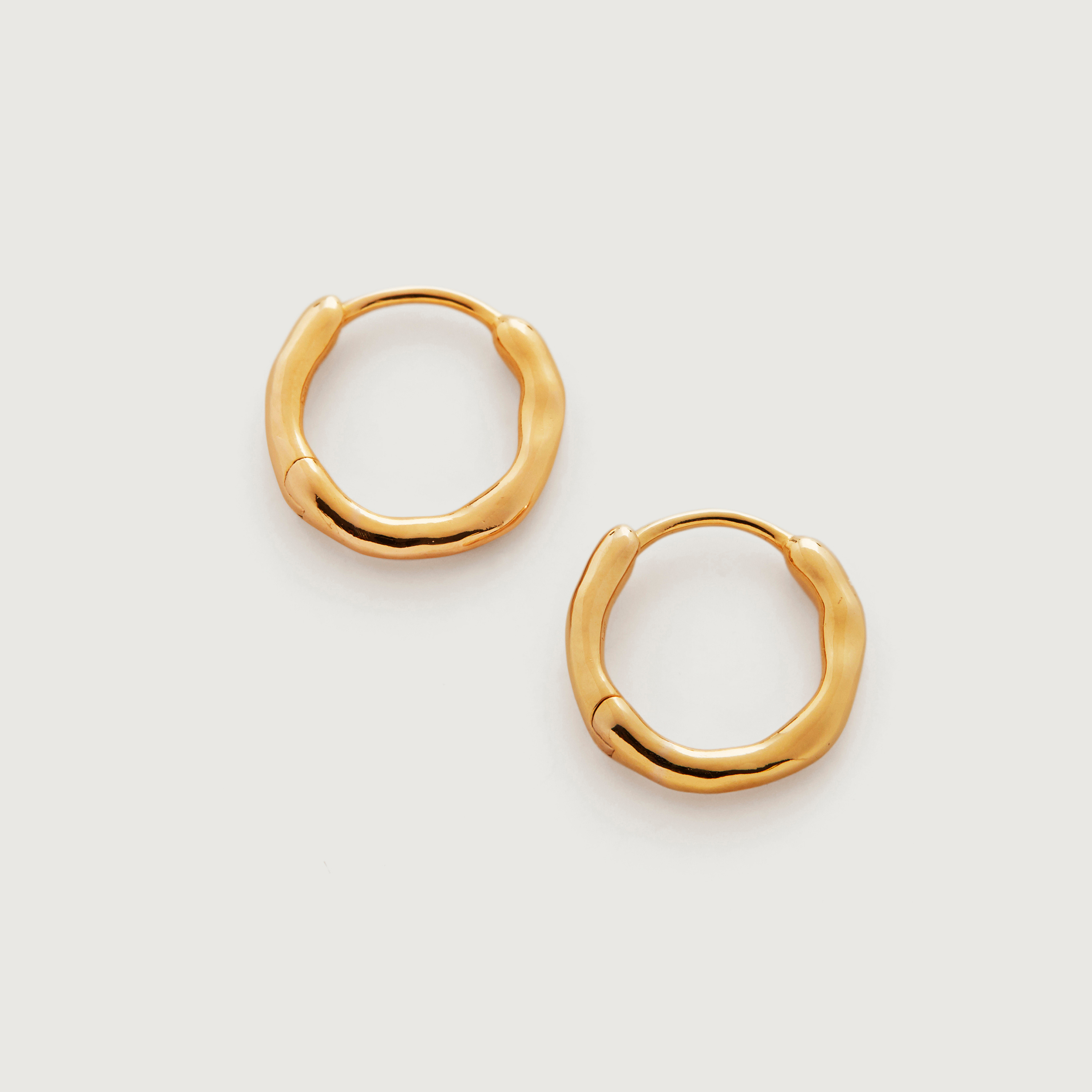 Siren Muse Huggie Earrings in 18k Gold Vermeil on Sterling