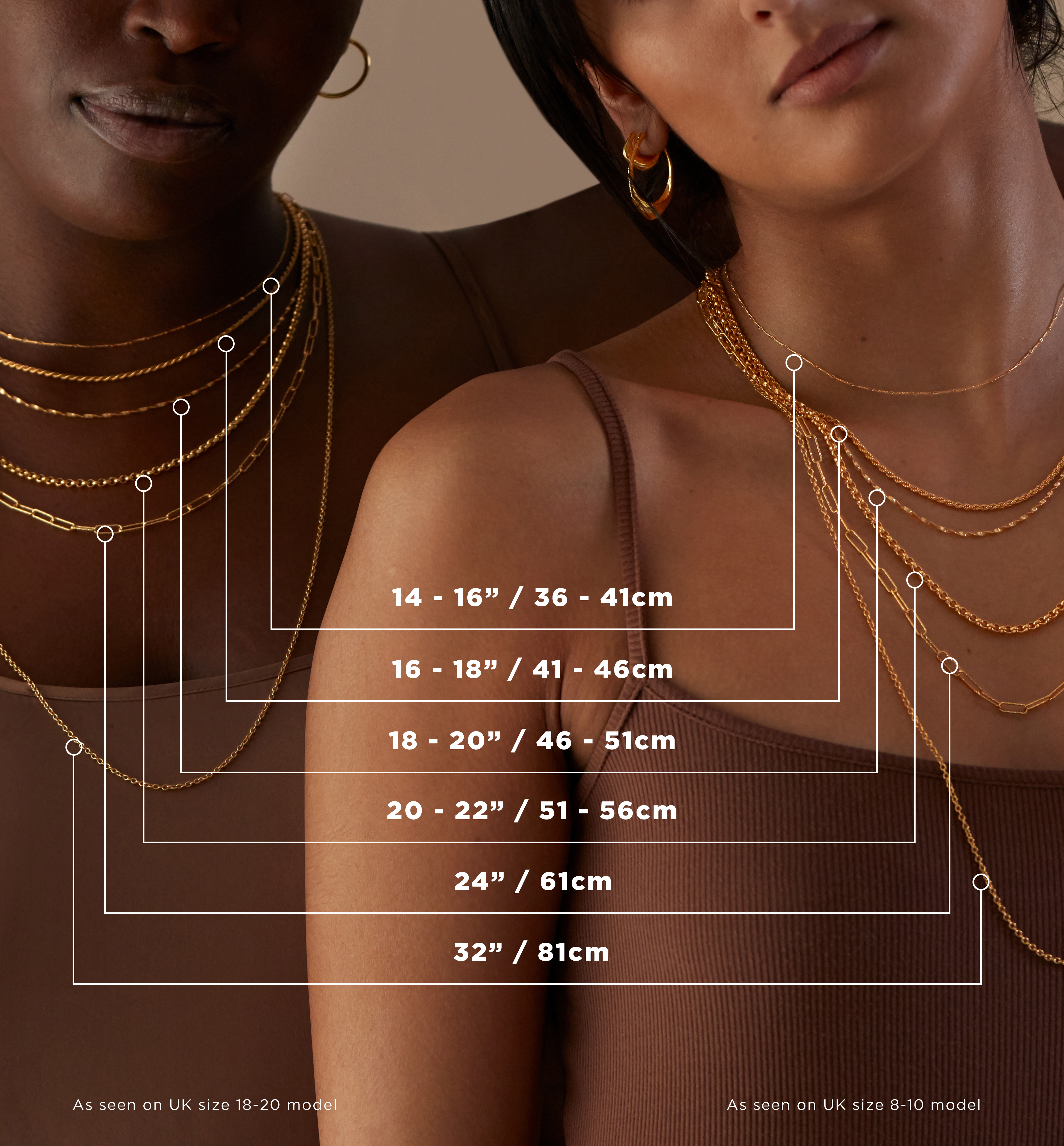 Curb Chain Necklace 46cm-50cm/18-20' in 18k Rose Gold Vermeil On