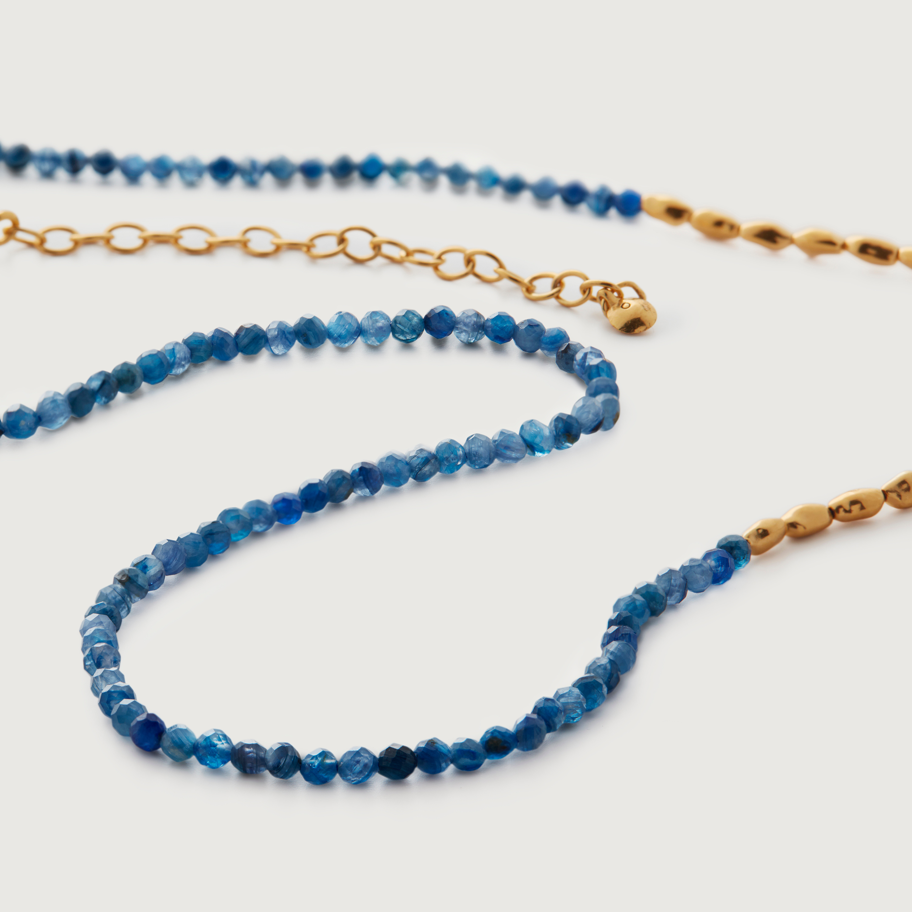 Mini Nugget Gemstone Beaded Necklace 