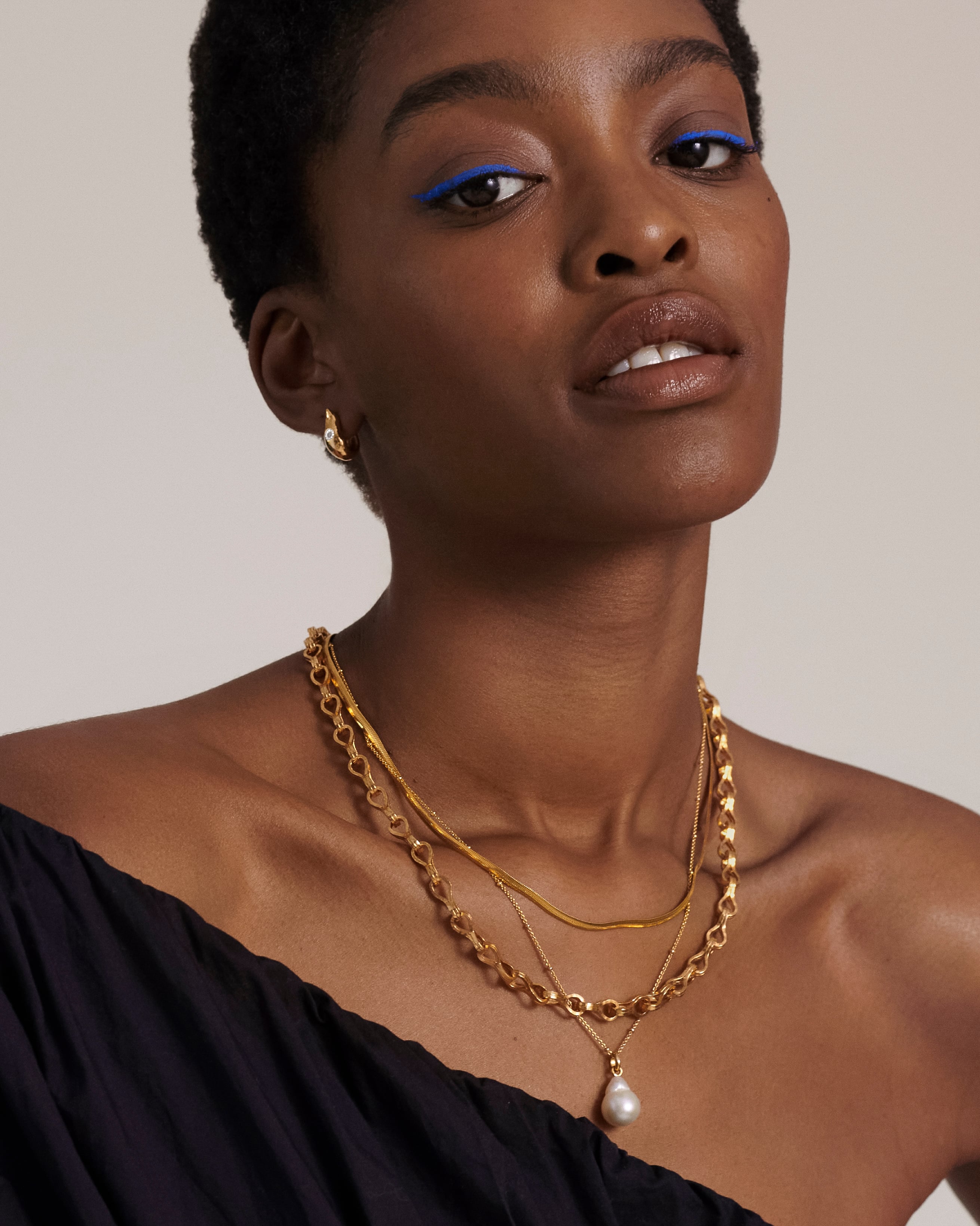 Infinity Link Necklace Adjustable 50cm/20” in 18k Gold Vermeil on