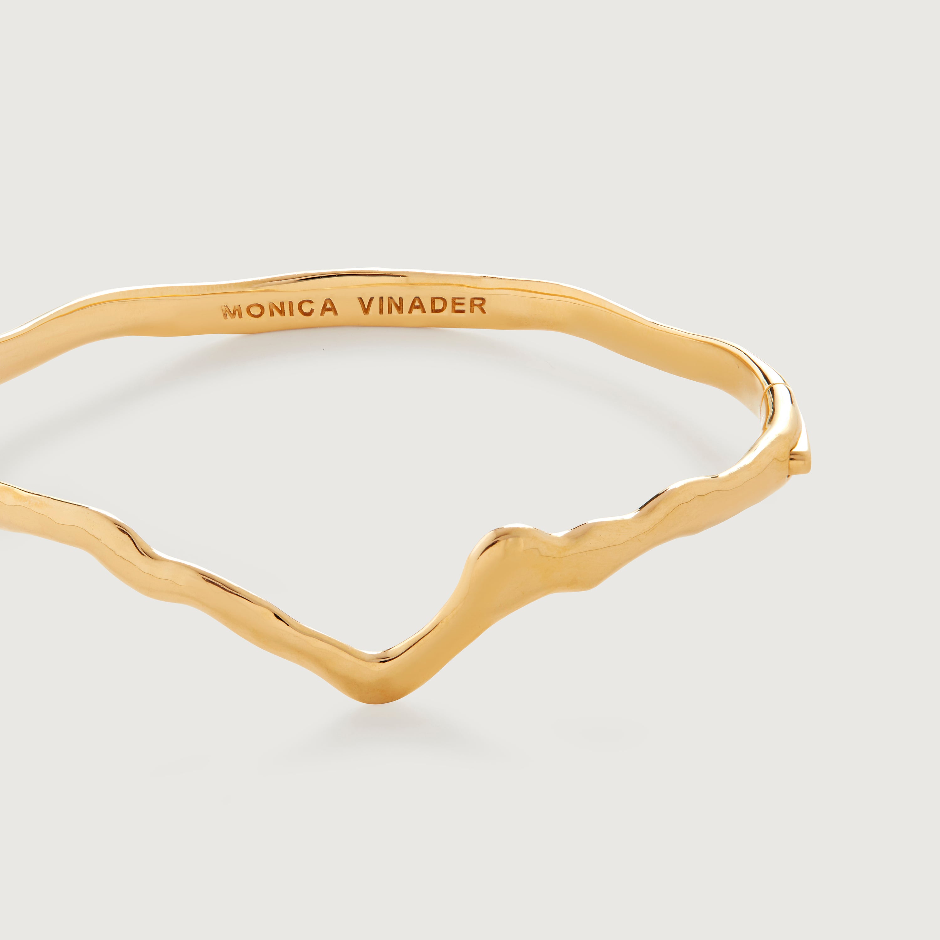 Wishbone Bangle in 18k Gold Vermeil on Sterling Silver | Jewellery