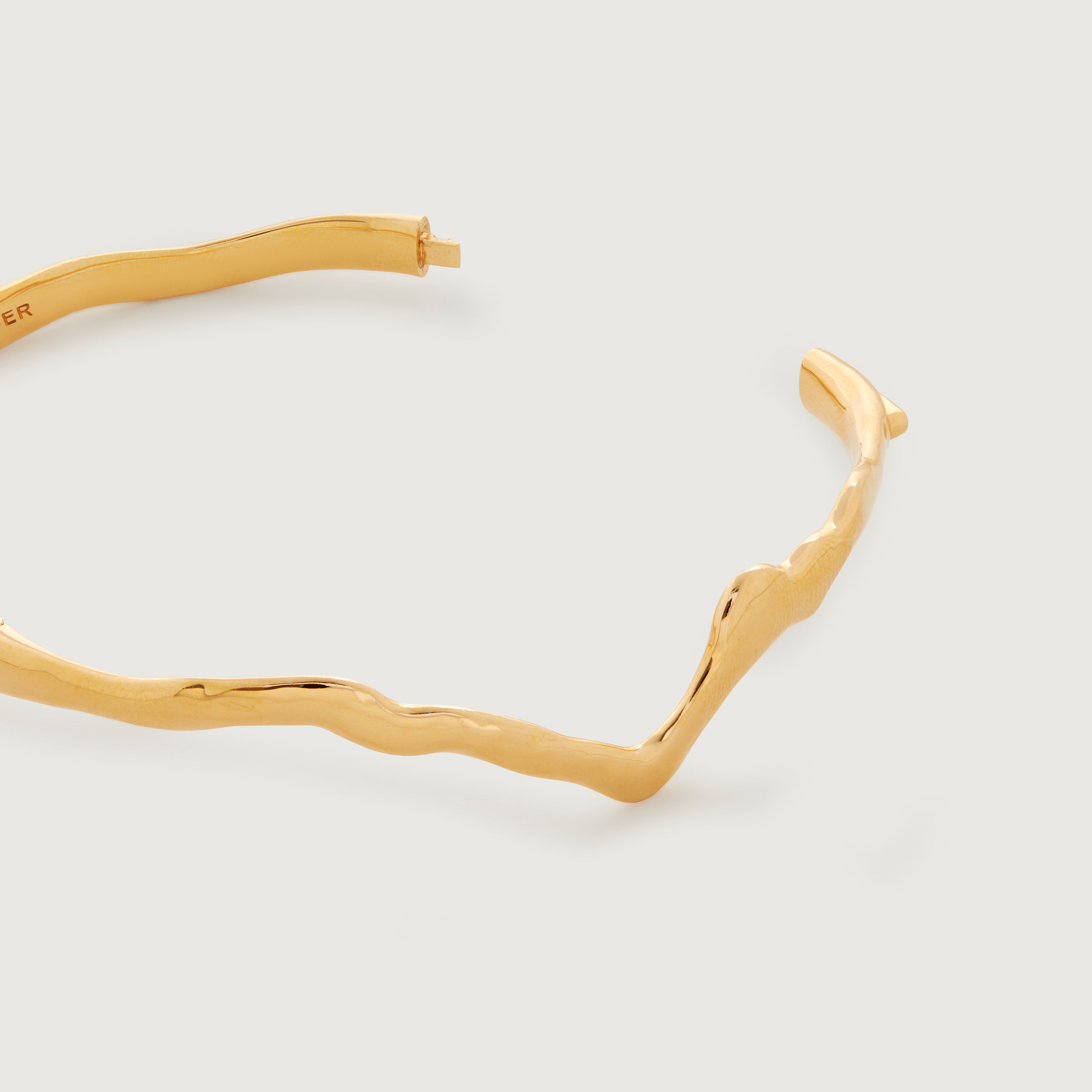 Wishbone Bangle in 18k Gold Vermeil on Sterling Silver | Jewellery