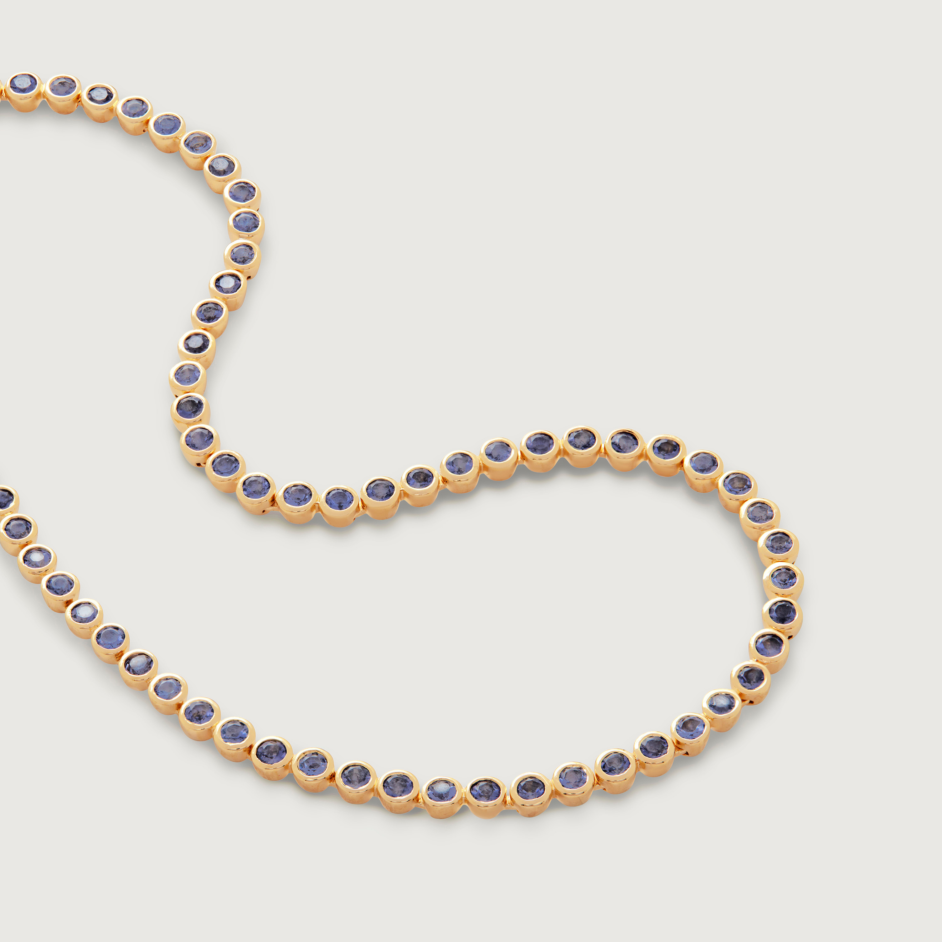Gemstone Essential Tennis Necklace Adjustable 41-46cm/16-18' in