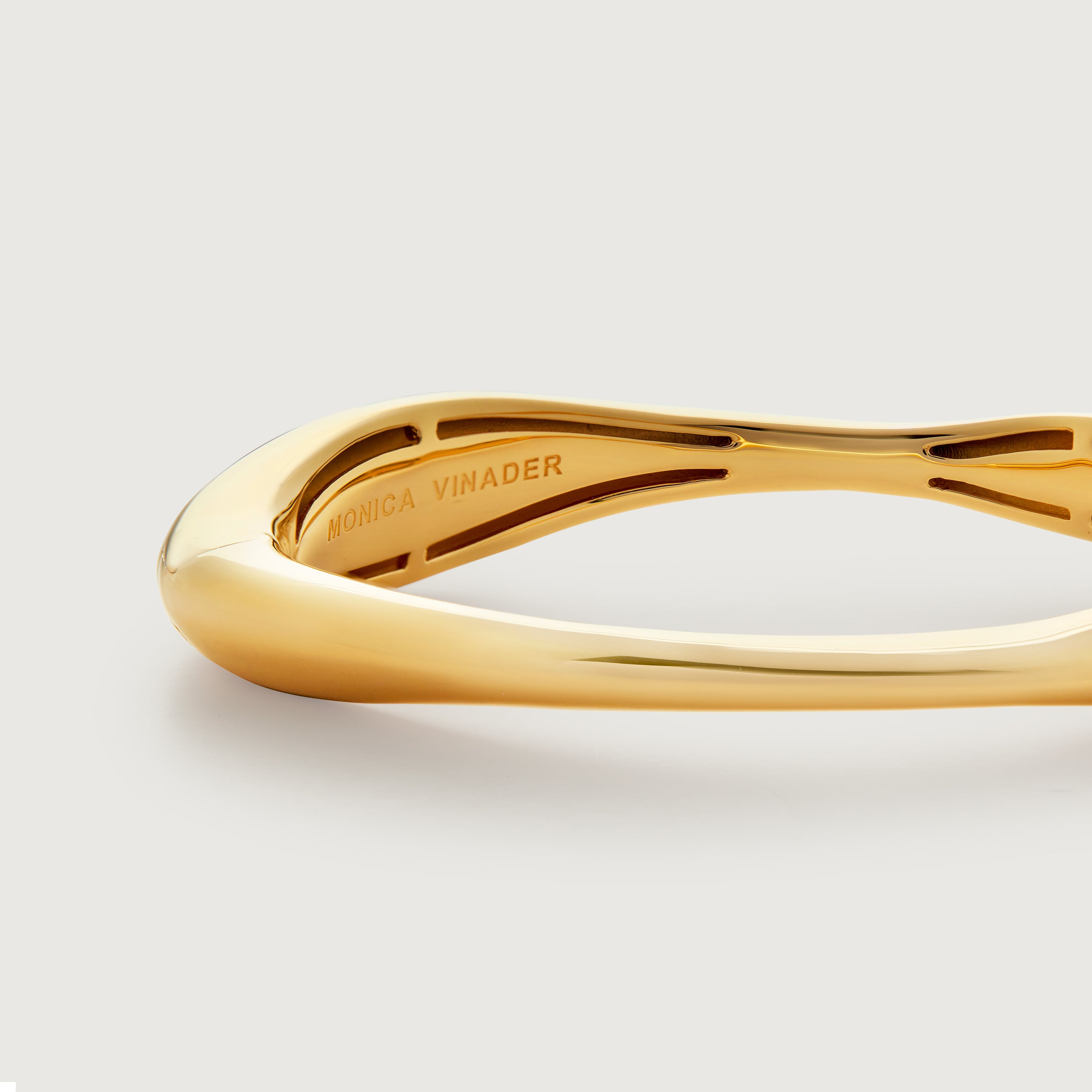 Nura Reef Bold Bangle in 18k Gold Vermeil on Sterling Silver