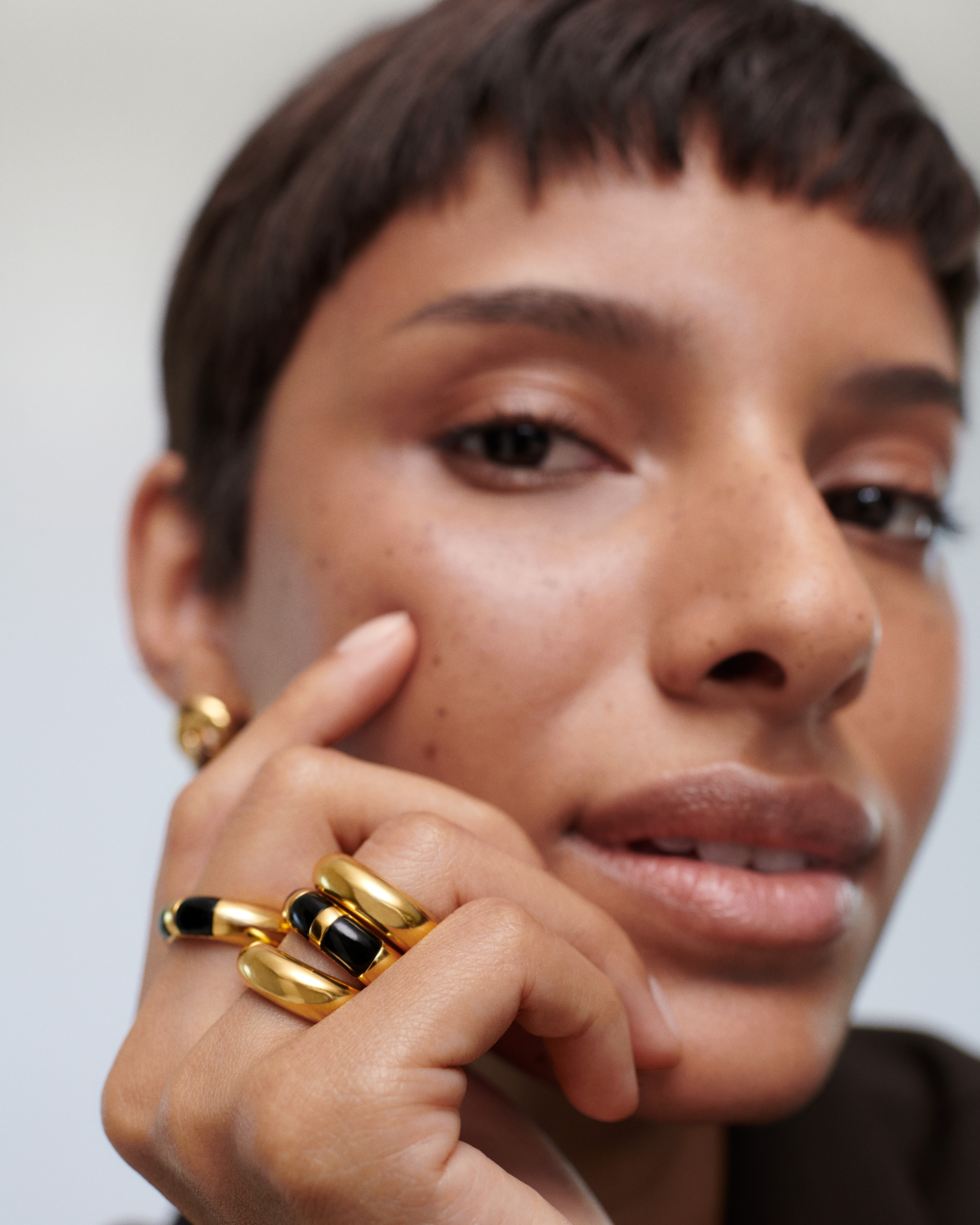 MONICA VINADER モニカウィナダー x ケイト・ヤング リング Kate Young Gemstone Ring in 18k Gold Vermeil on Sterling