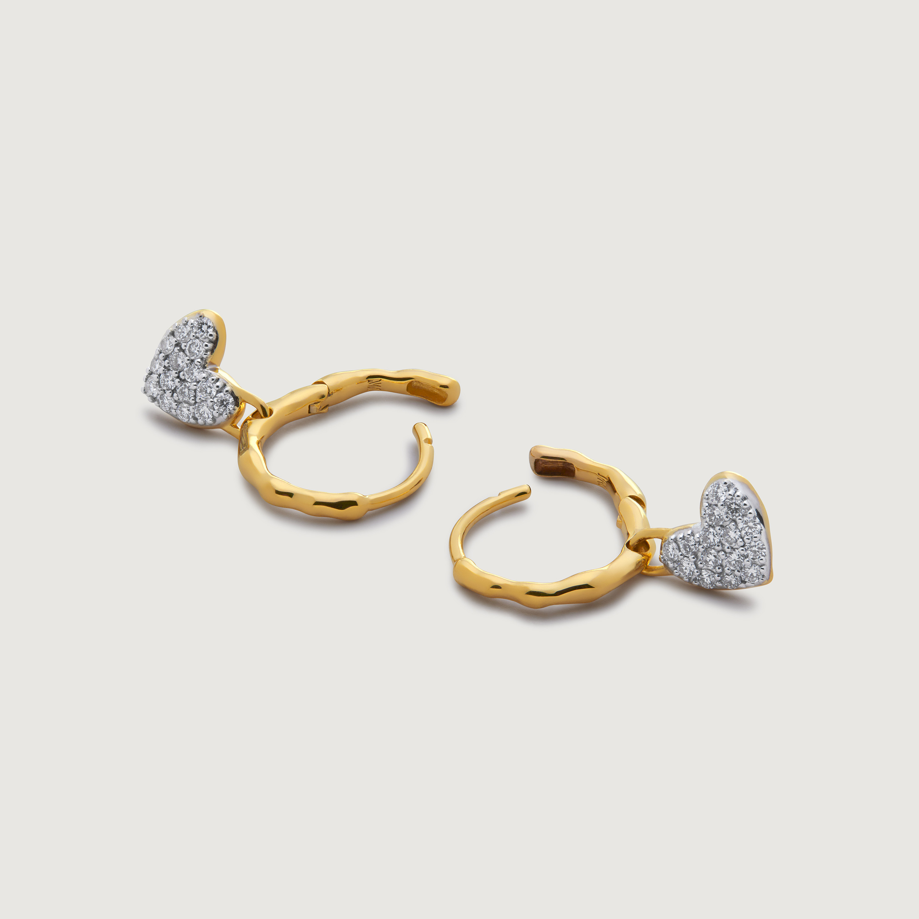 ピアス [Rita monica] Heart One touch Earrings Rita Monica】Heart One touch Earrings ピアス Rita Monica