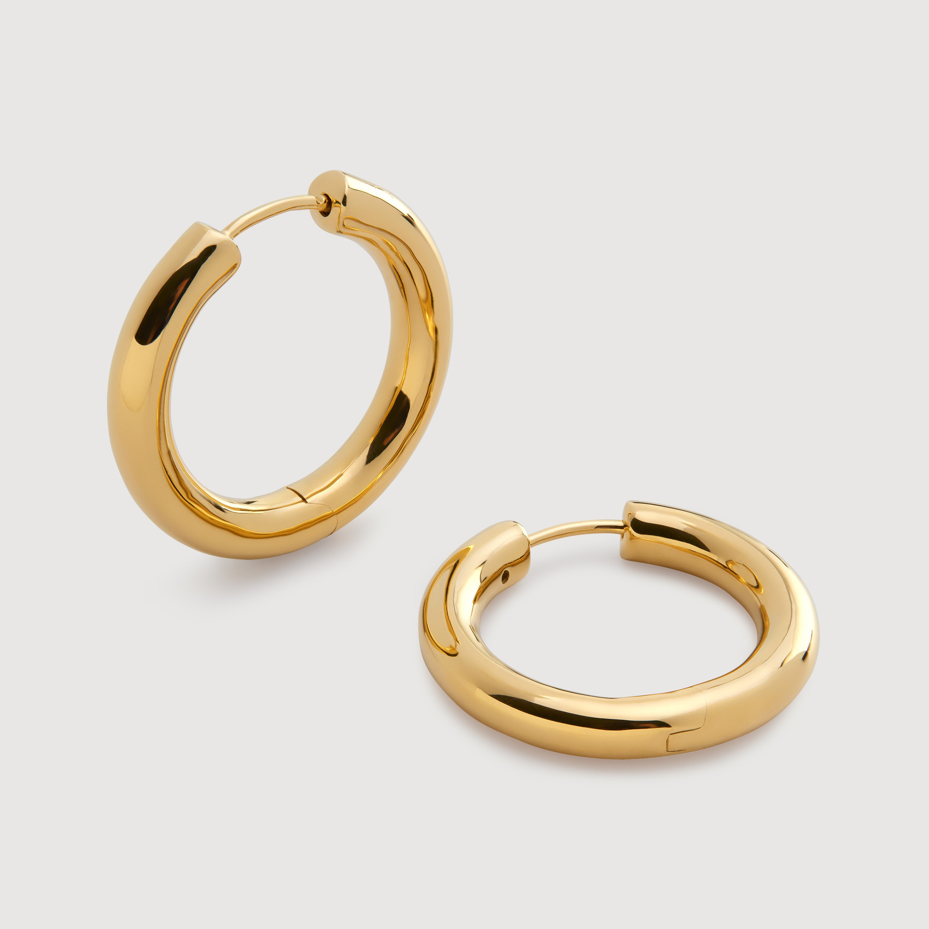 明日値段戻します。Engraved Hoop Earring Sculpted Hoop Earrings – Mint & Lily