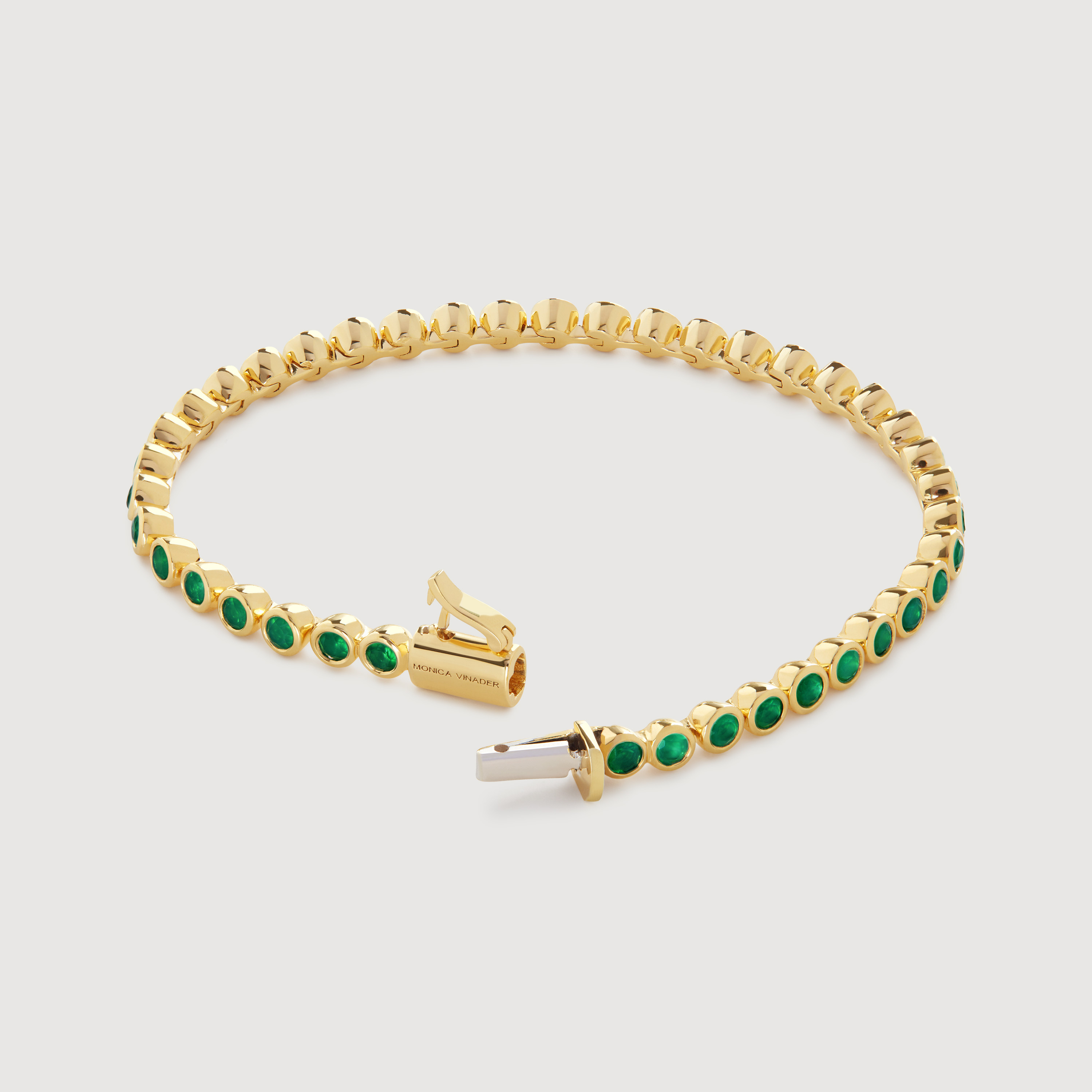 Gemstone Essential Tennis Bracelet in 18k Gold Vermeil on