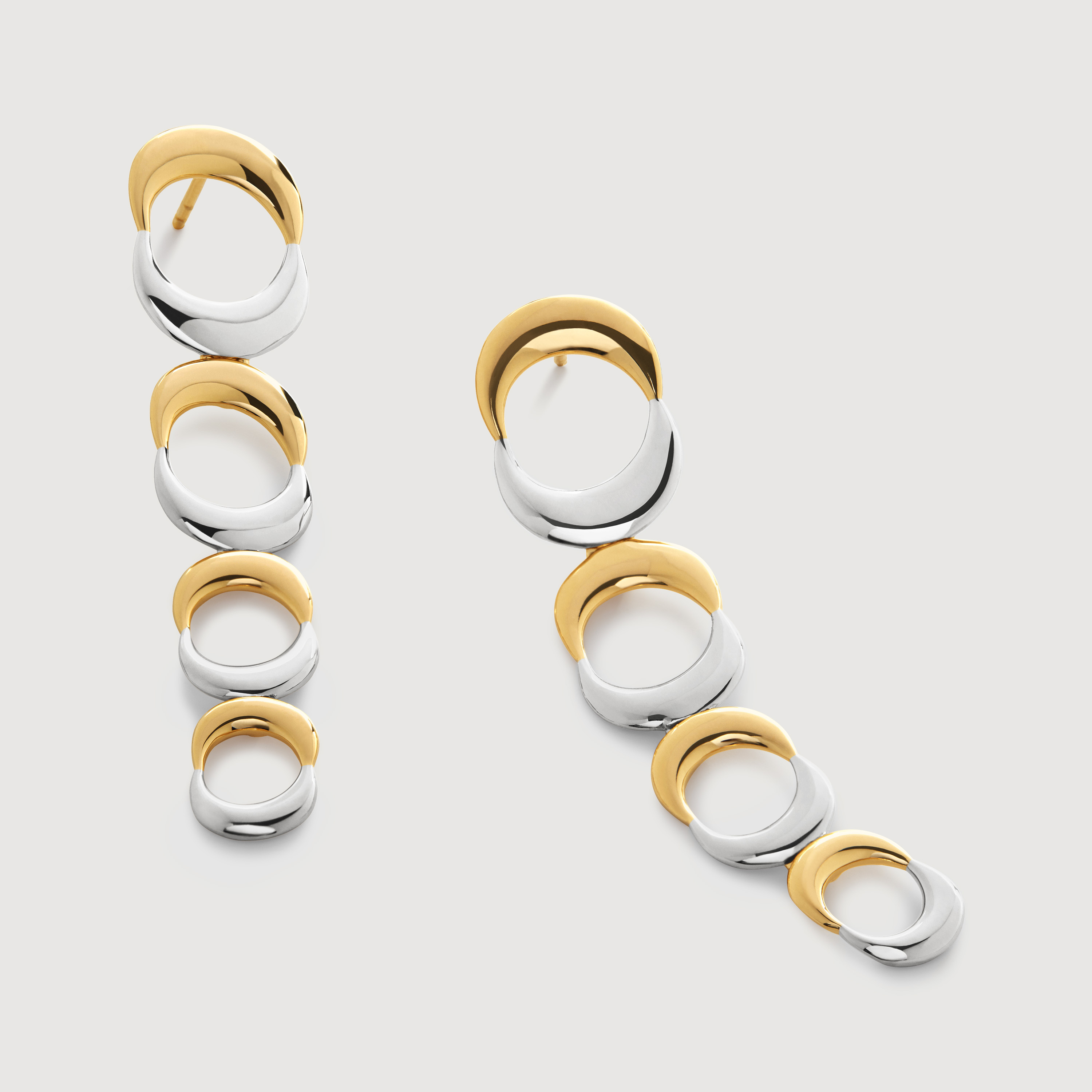 【HYERES LOR】25SS★ Champagne Moon SL Duo Shine Earrings HYERES LOR】25SS☆ Champagne Moon SL Duo Shine Earrings