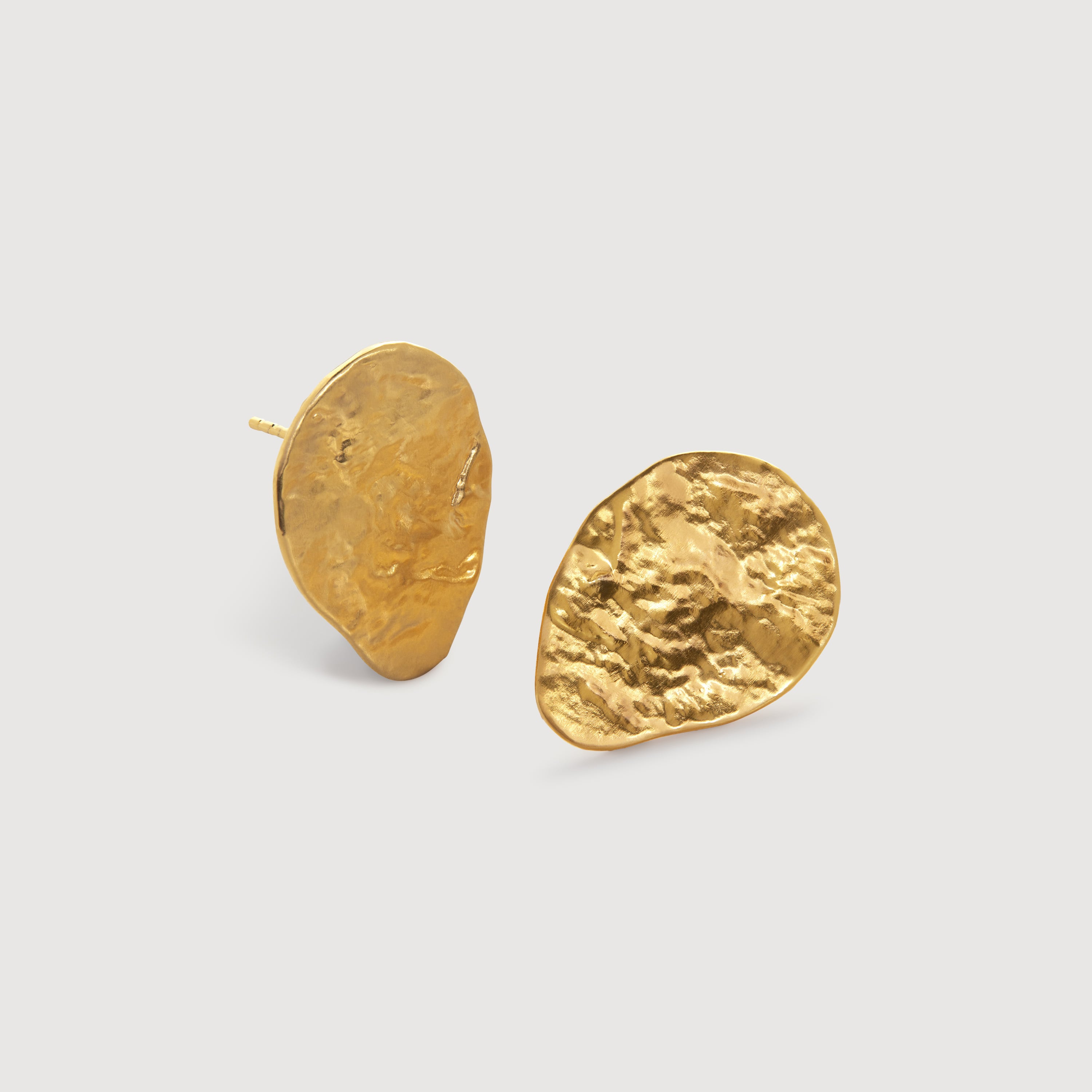 Capri Teardrop Stud Earrings in 18k Gold Vermeil on Sterling