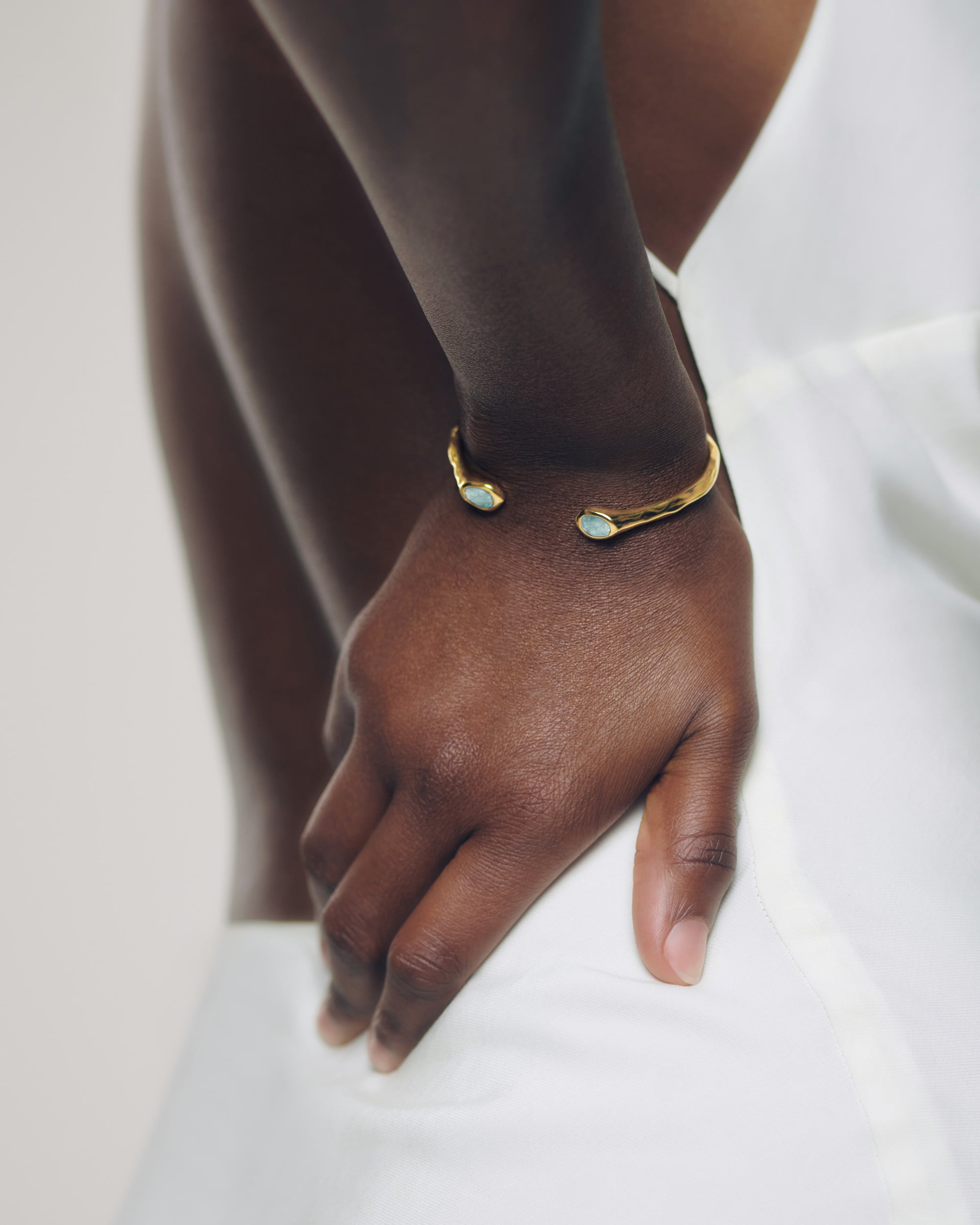 Odyssey Open Cuff in 18ct Gold Vermeil on Sterling Silver and