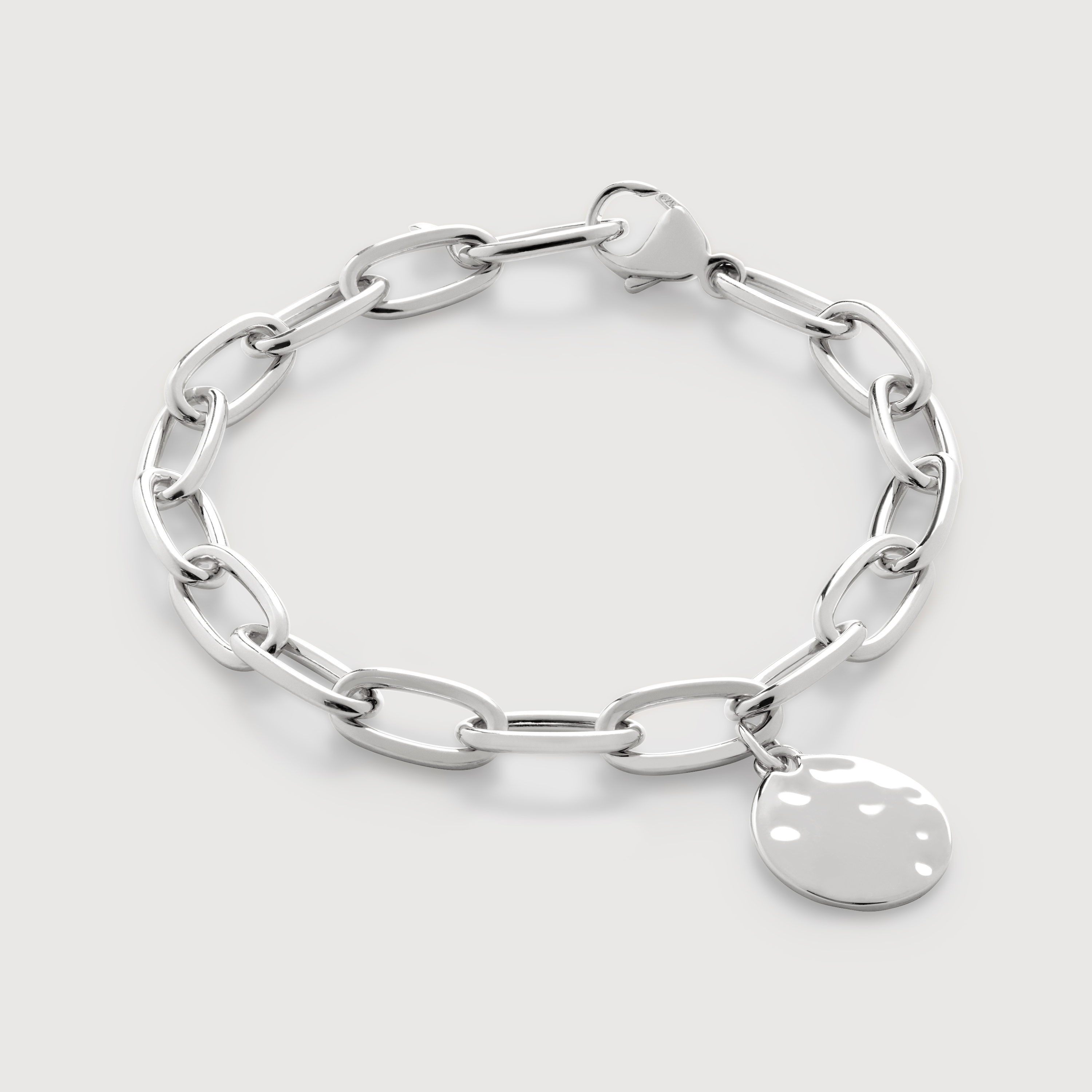 Bracciale Da Donna in Argento Sterling Con Catena Belcher