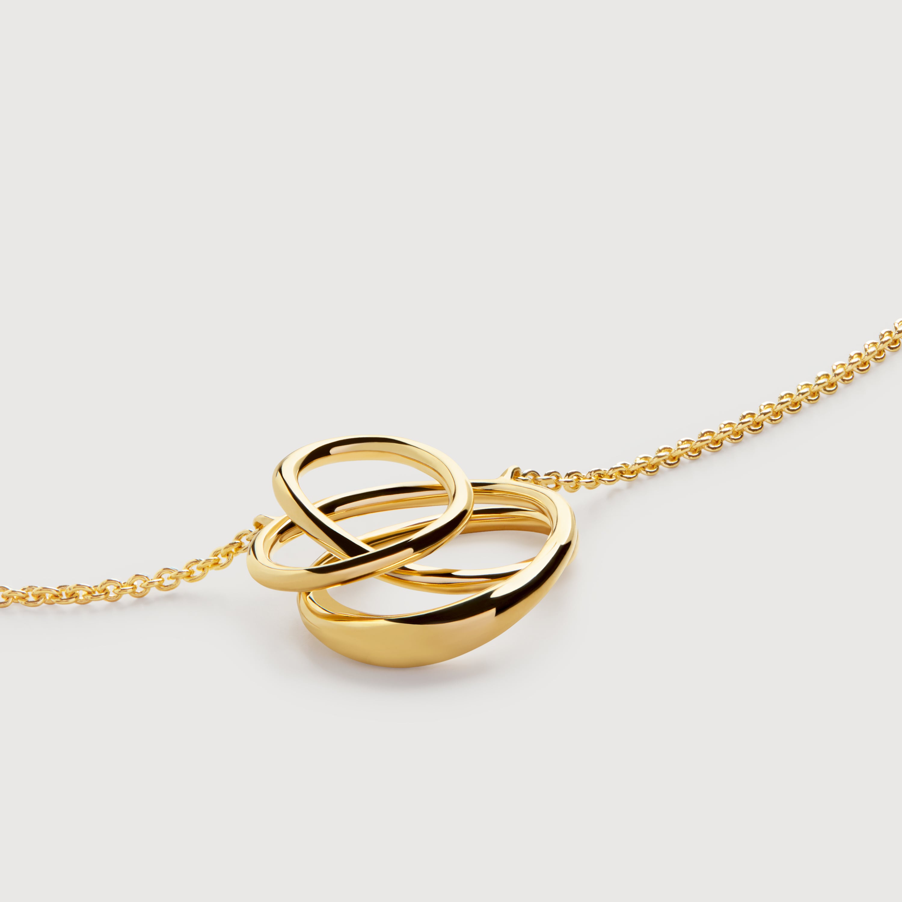 Nura Wrap Necklace in 18k Gold Vermeil on Sterling Silver