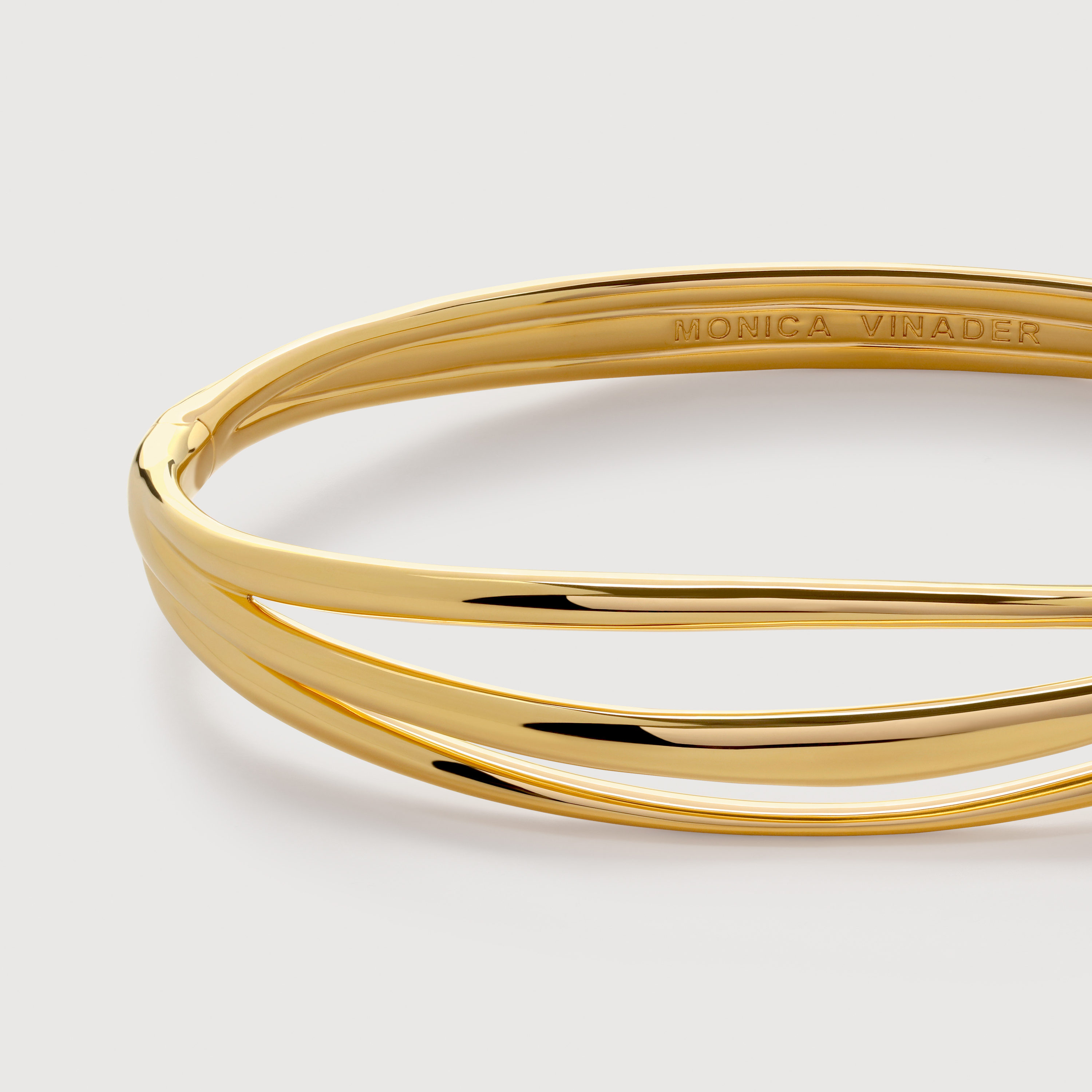 Nura Wrap Bangle in 18k Gold Vermeil on Sterling Silver