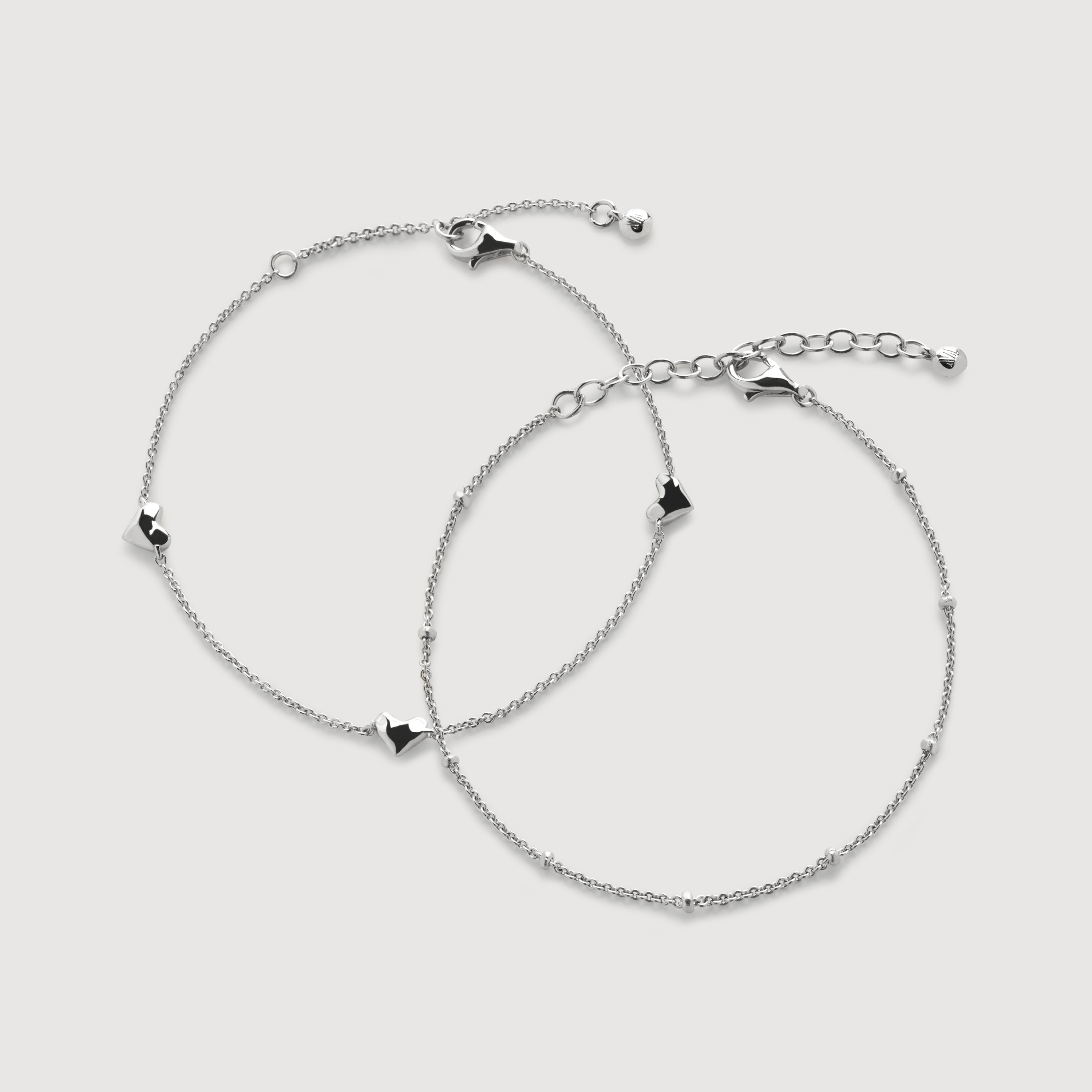 【MONICA VINADER】Heart Station Chain Bracelet ブレスレット Heart Station Chain Bracelet in 18k Gold Vermeil on Sterling