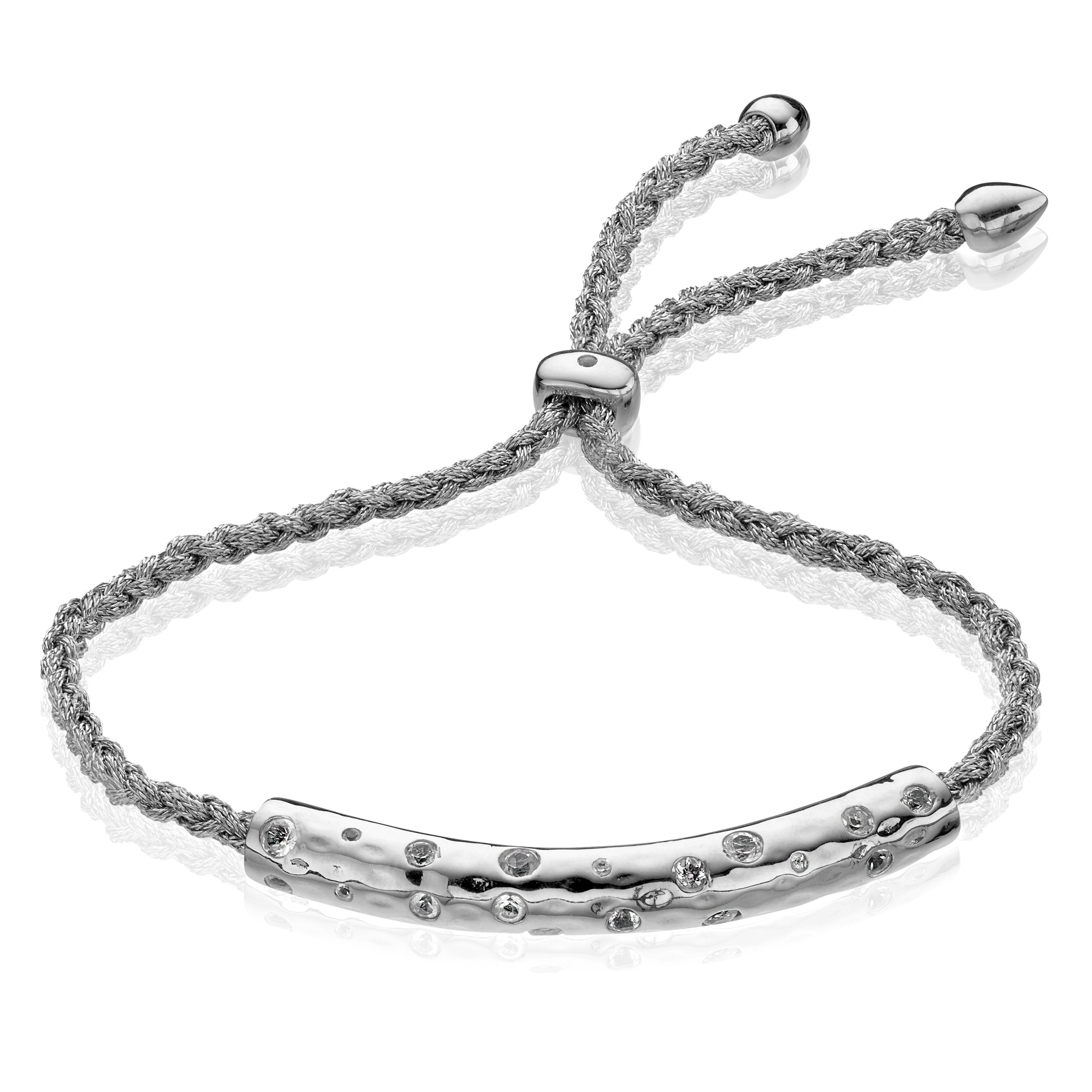 Esencia Scatter Friendship Bracelet in Sterling Silver and