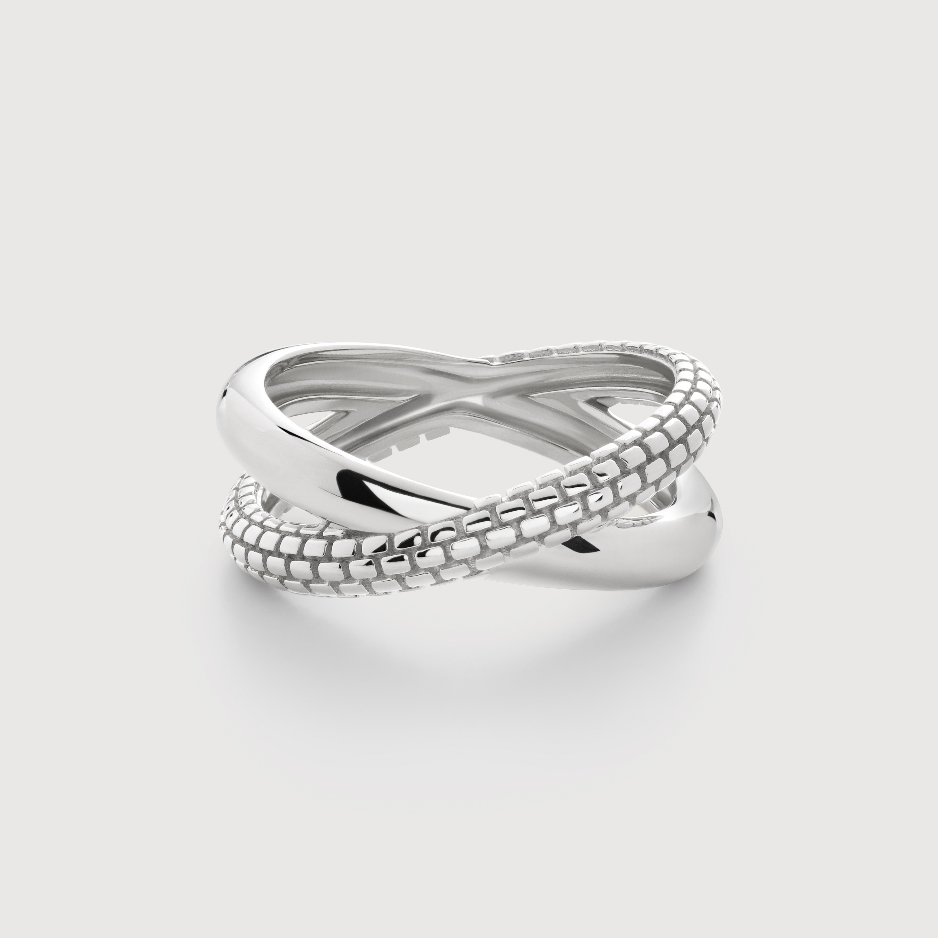Heirloom Crossover Ring in Sterling Silver | Jewellery by Monica