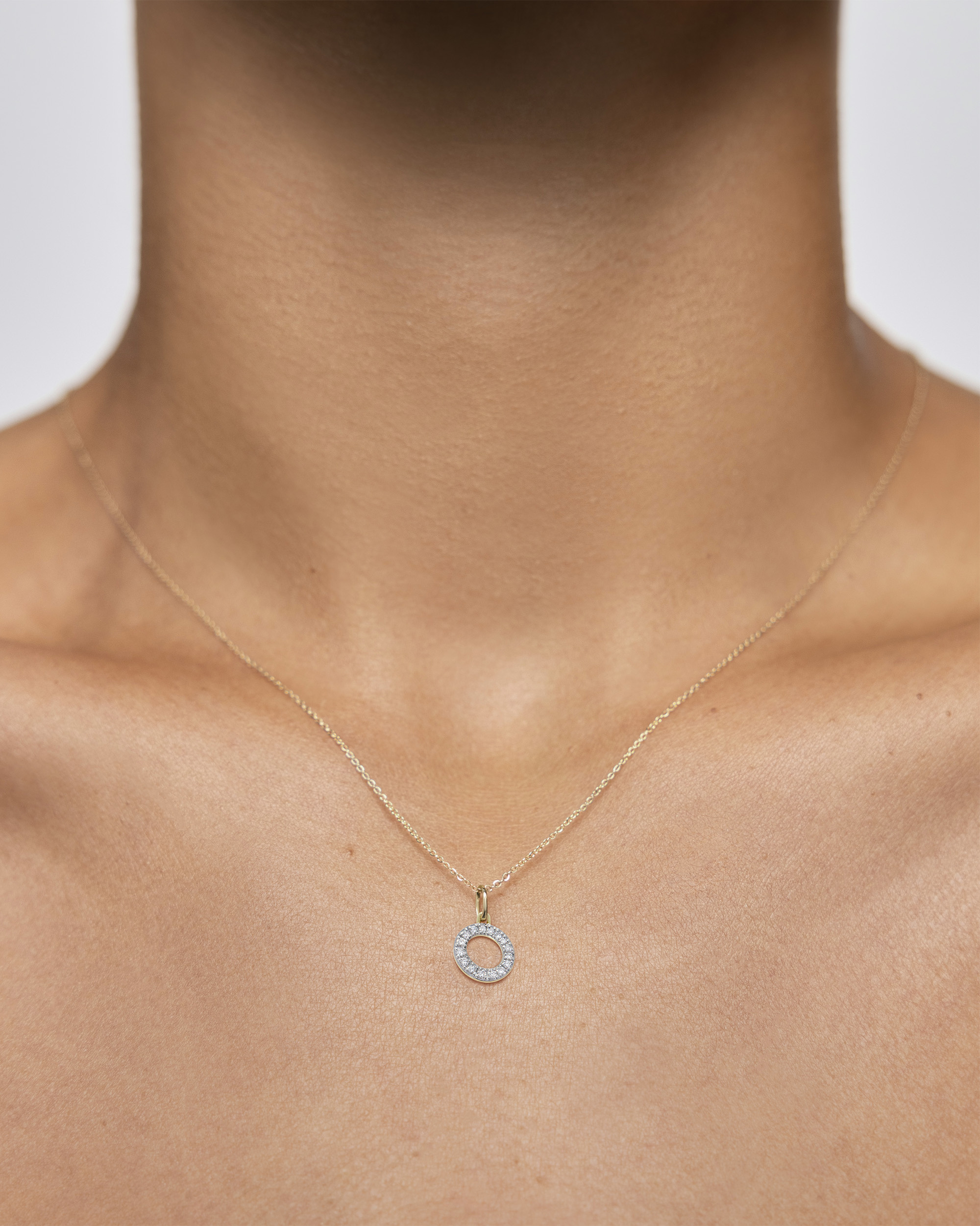 Diamond Initial O Necklace | Jewellery Sets | Monica Vinader
