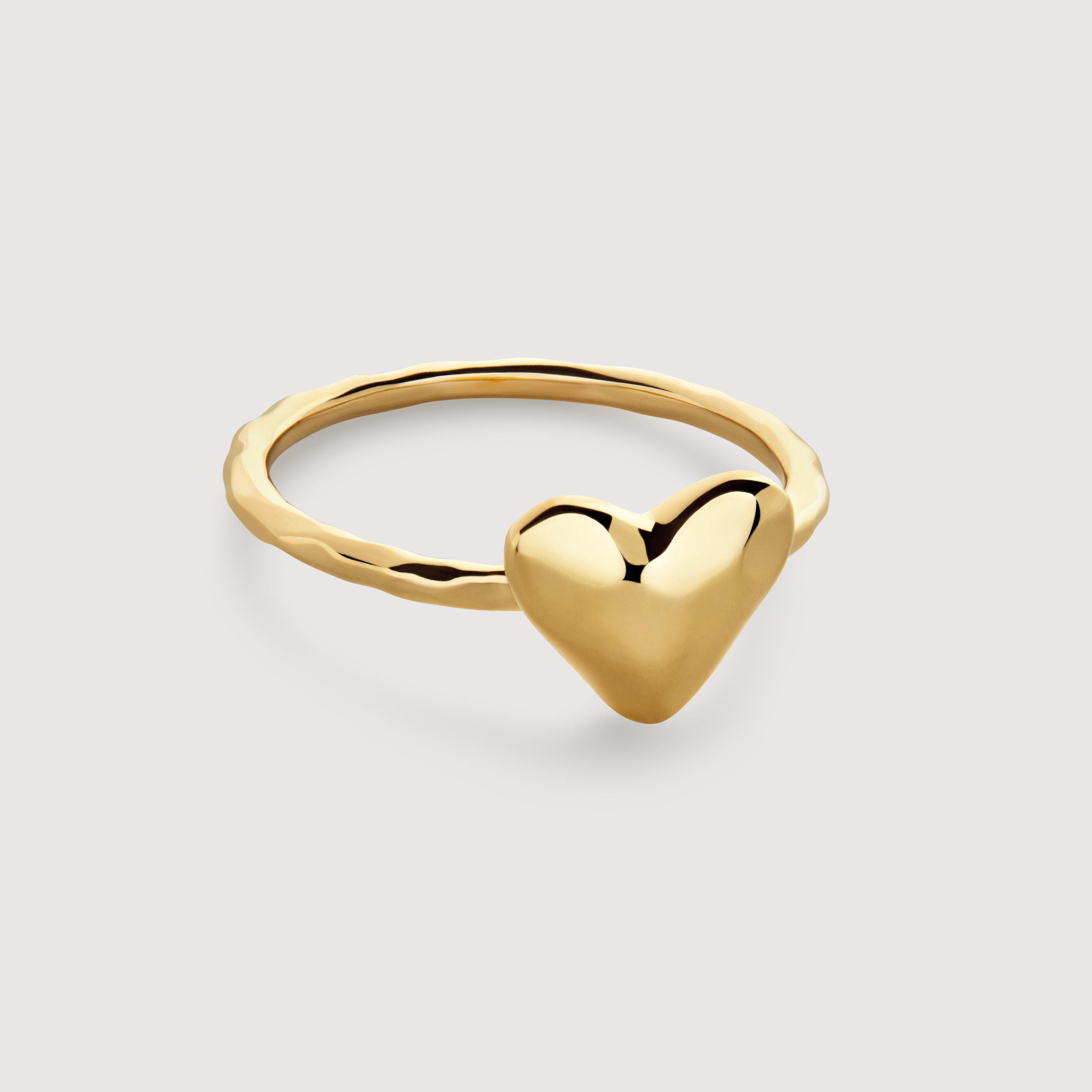 【MONICA VINADER】Heart Stacking Ring ハートリング Heart Stacking Ring in 18k Gold Vermeil on Sterling Silver