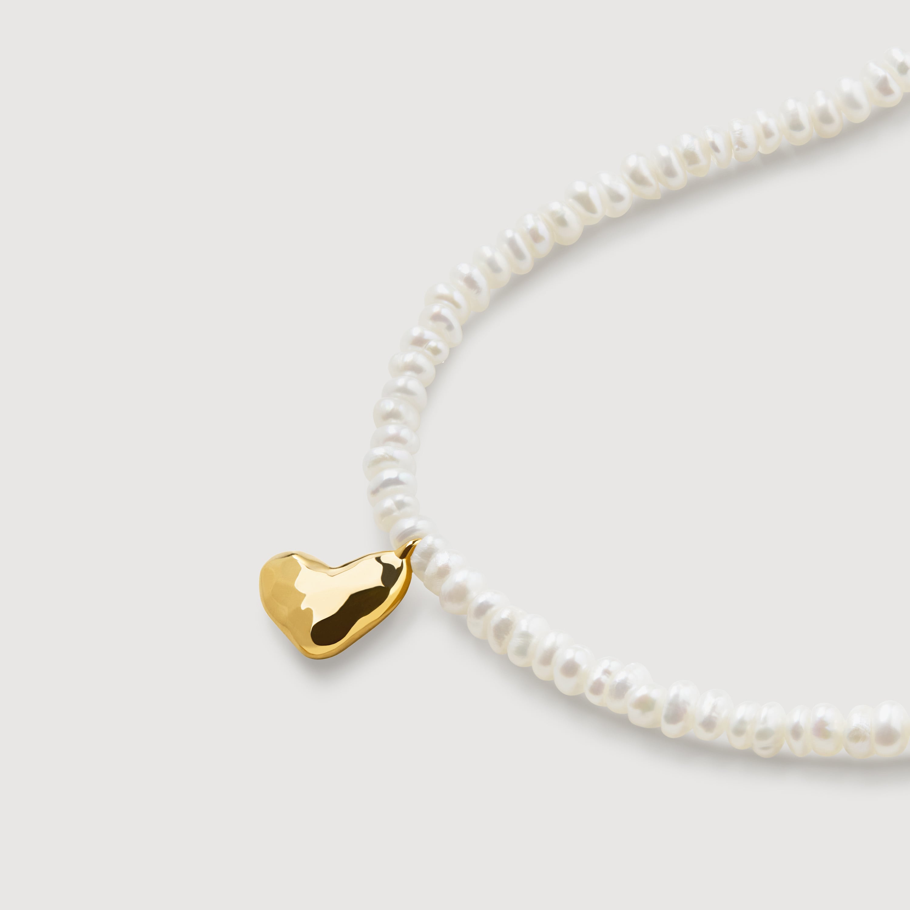 Heart Mini Pearl Necklace & Bracelet Set | Jewellery Sets | Monica