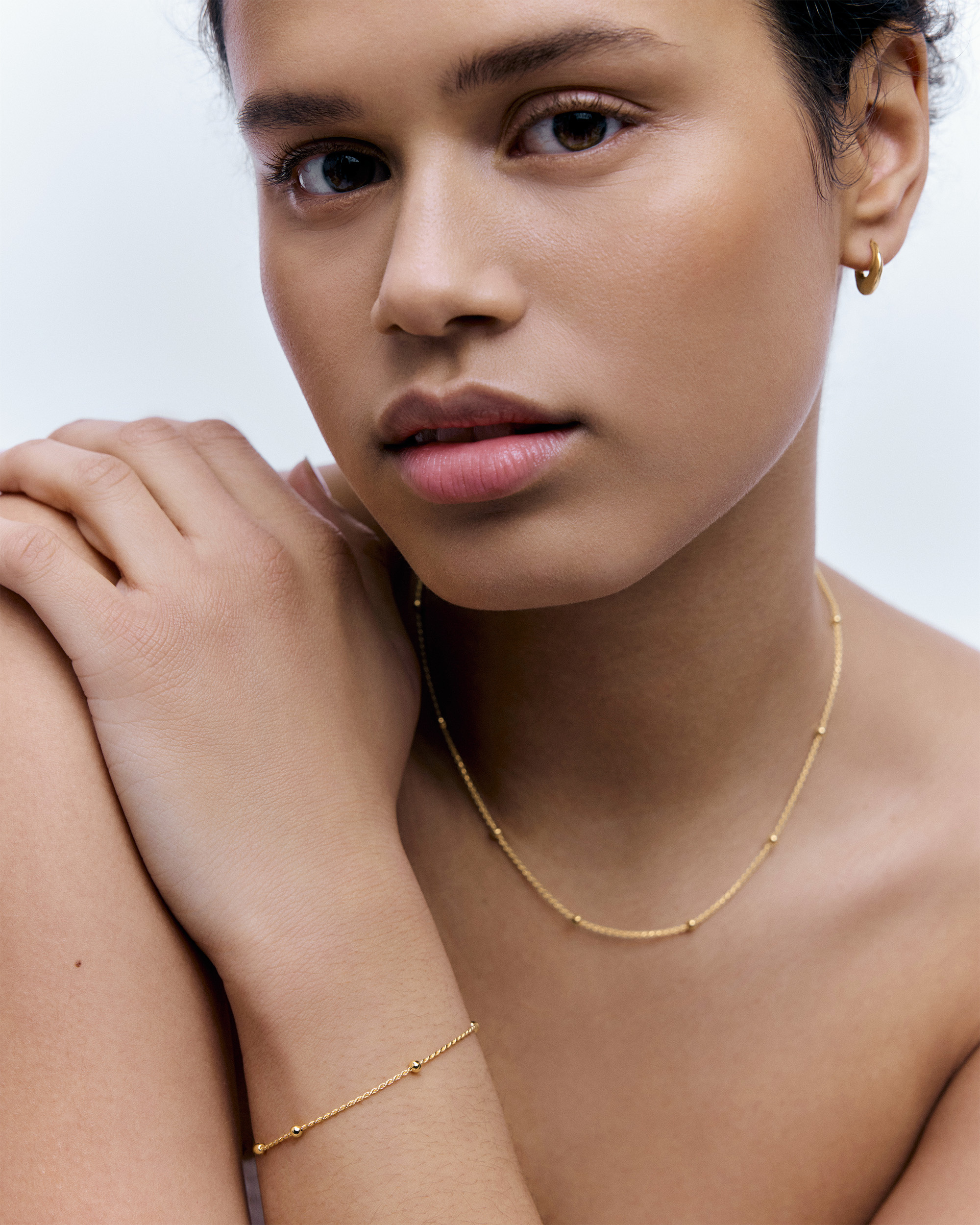 【MONICA VINADER】Rope チェーンブレスレット Rope Chain Bracelet in 18k Gold Vermeil on Sterling Silver