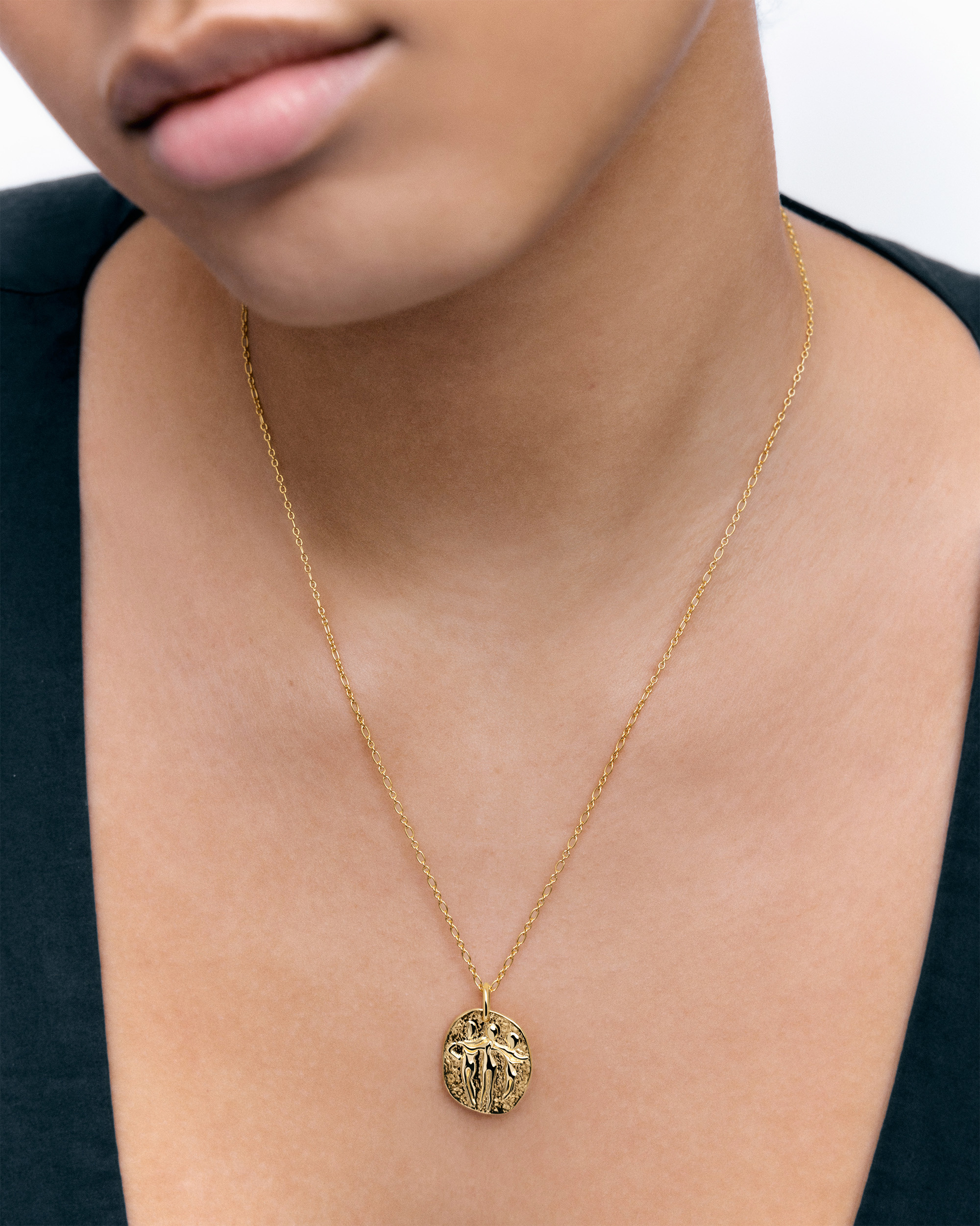 ★SENTIMENTS★ NO.258 NECKLACE Sisterhood Pendant Woven Chain Necklace 18-20' | Jewellery