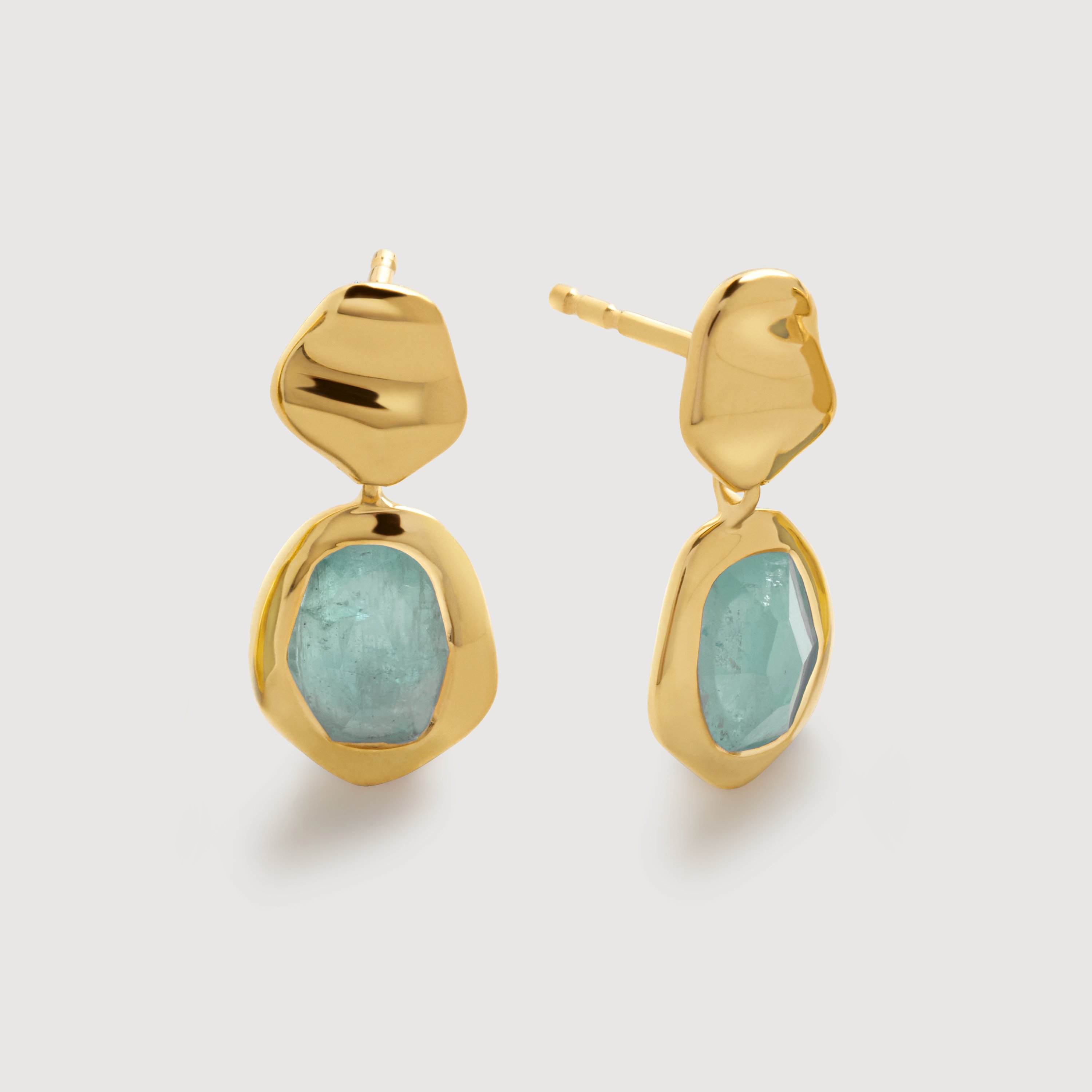 Odyssey Small Drop Earrings in 18ct Gold Vermeil on Sterling