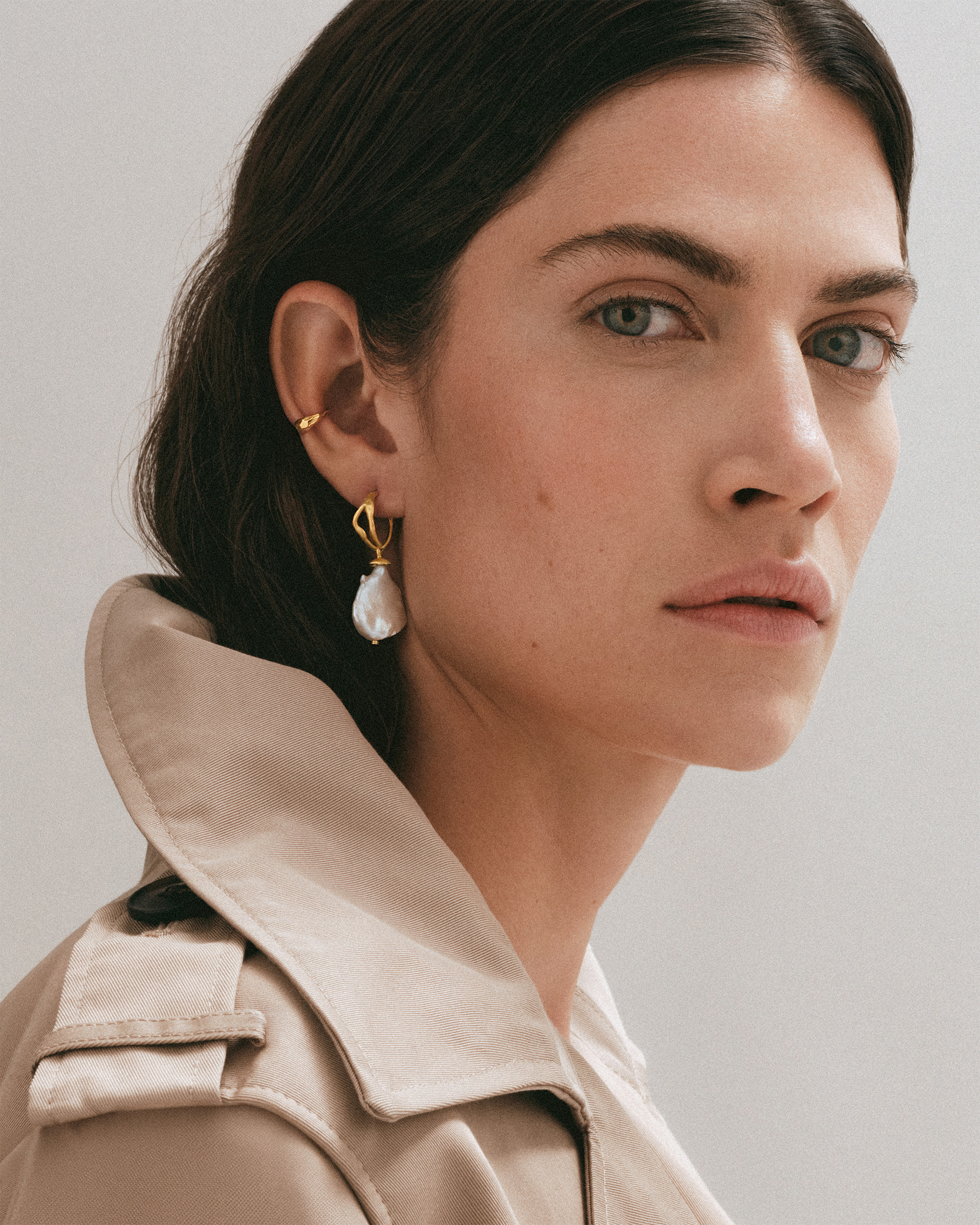 【Rita Monica】Bold Pearl Earrings ピアス Amazon.com: Pearl Earrings for Women Trendy Silver Pearl